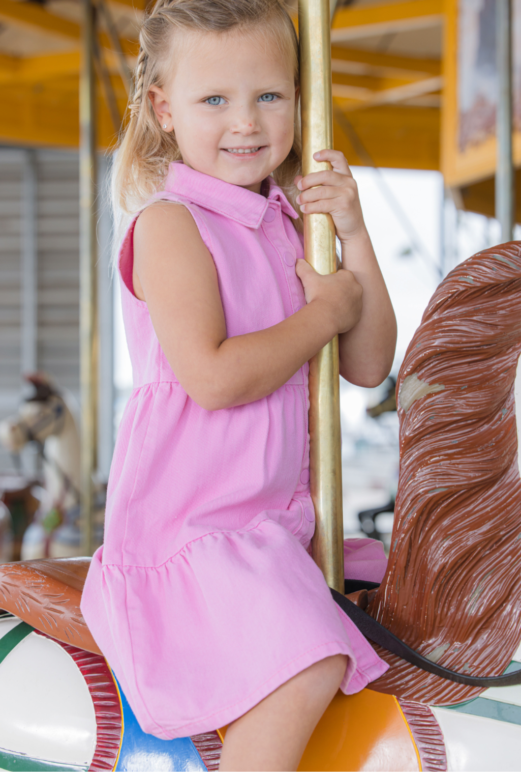 Milky Pink Twill Dress