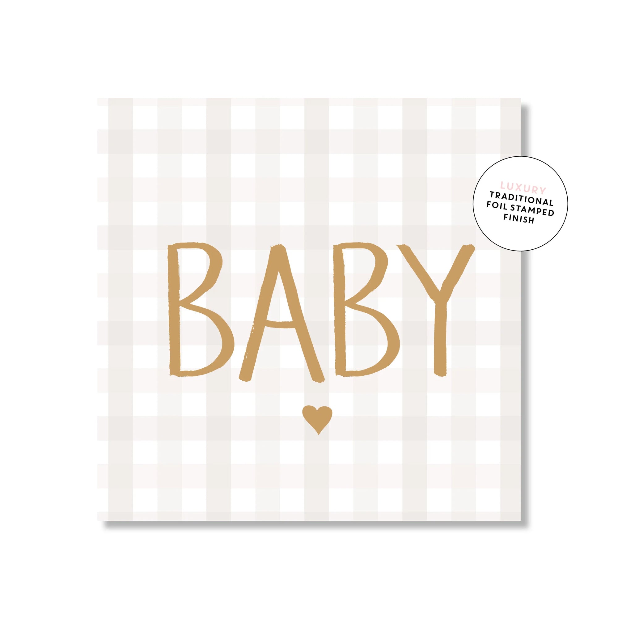 Baby Gingham Card