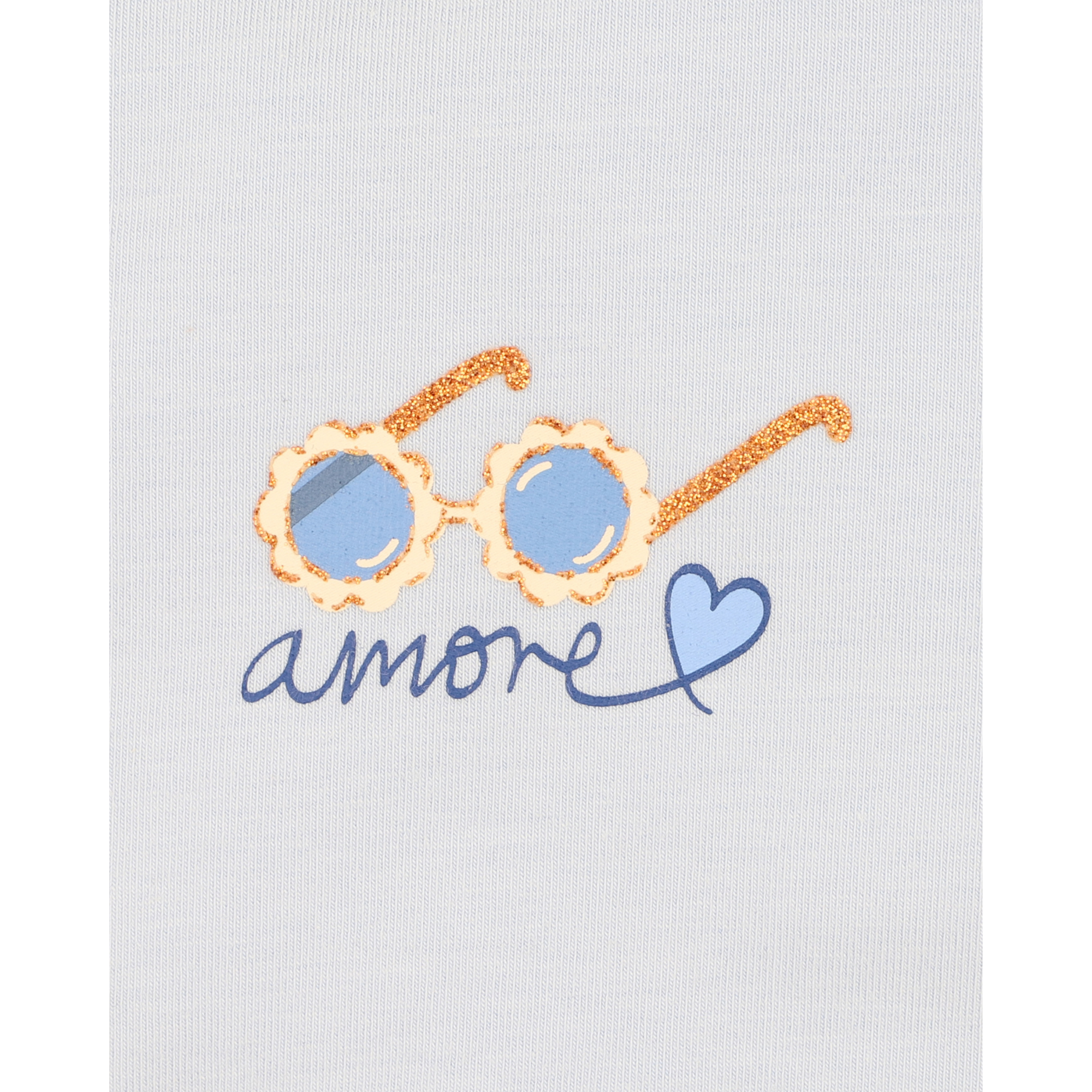 Fox &amp; Finch Piccolina Organic Sunglasses Tee - Soft Blue