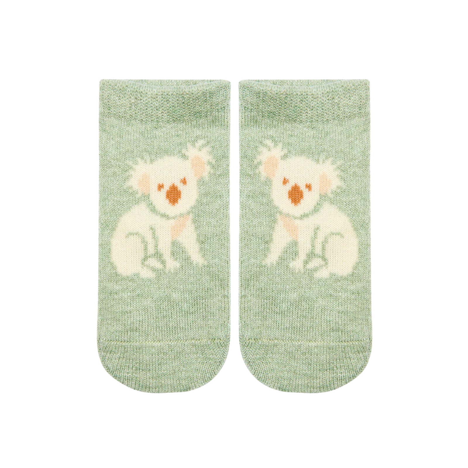 Toshi Organic Socks Ankle Jacquard - Koala