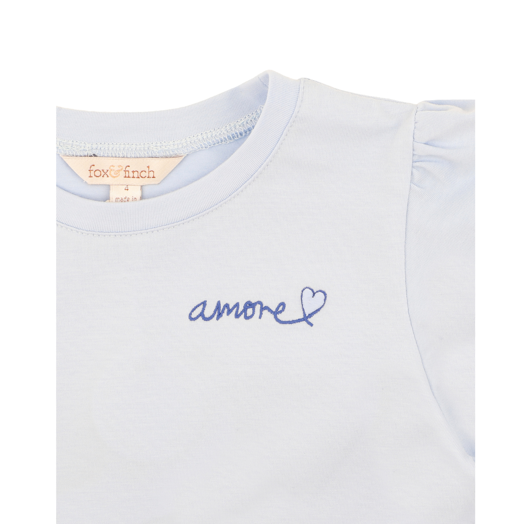 Fox &amp; Finch Piccolina Organic Sunglasses Tee - Soft Blue