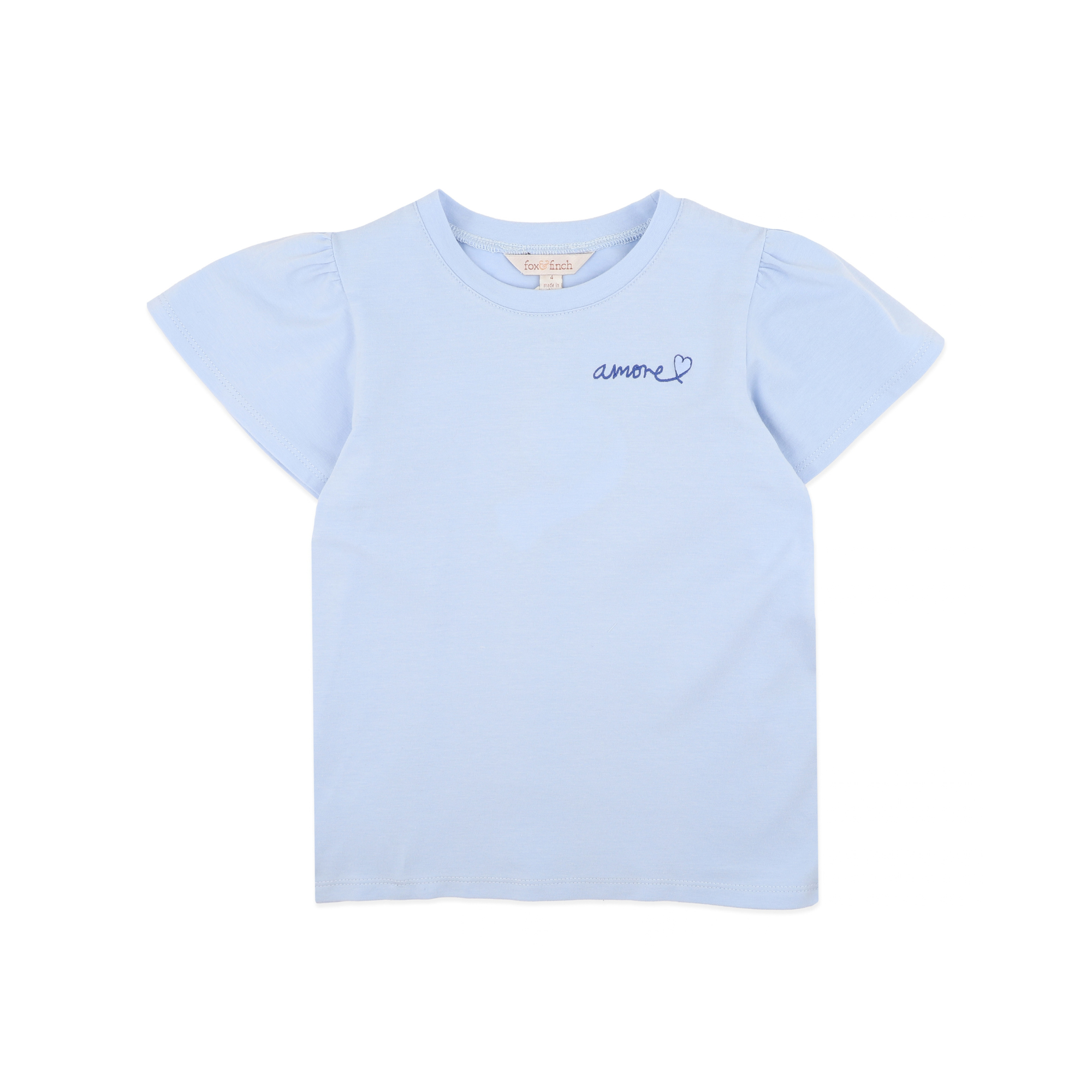 Fox &amp; Finch Piccolina Organic Sunglasses Tee - Soft Blue