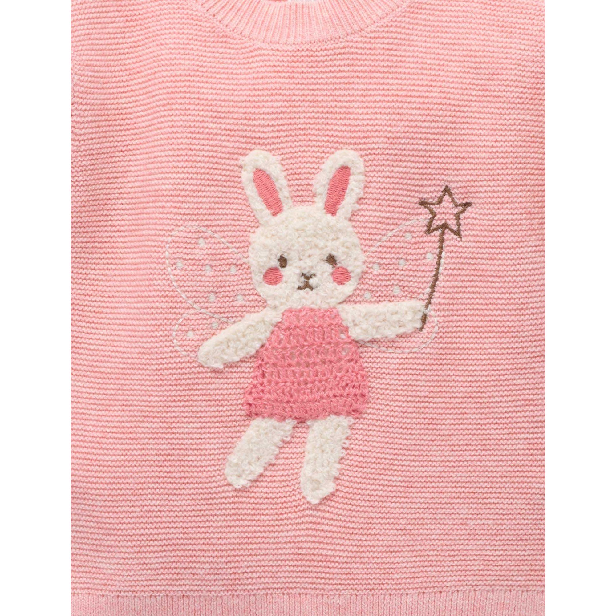 Purebaby Magical Forest Jumper - Blush Melange
