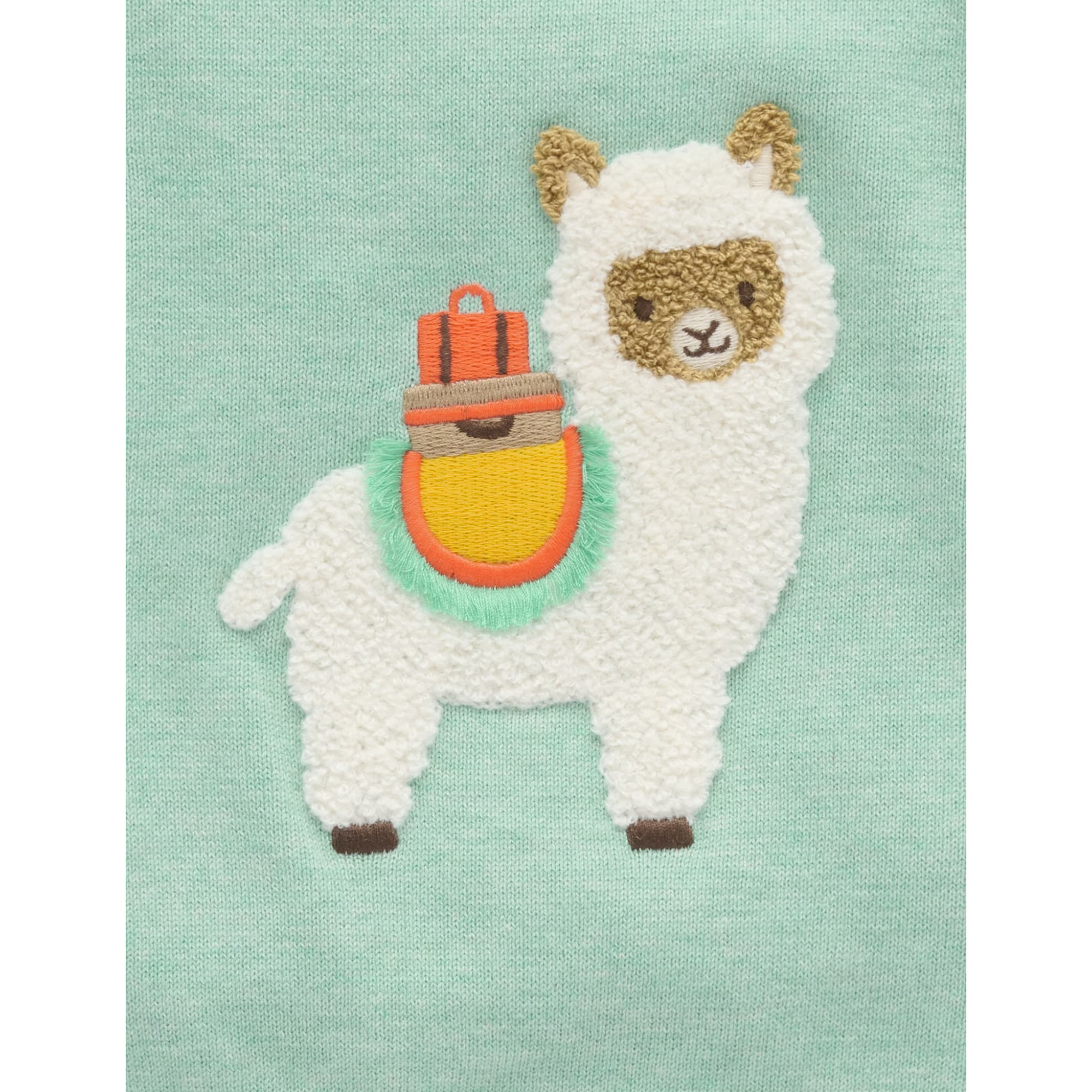 Purebaby Llama Jumper - Aloe Melange