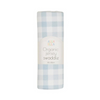 All 4 Ella Jersey Swaddle - Gingham Blue
