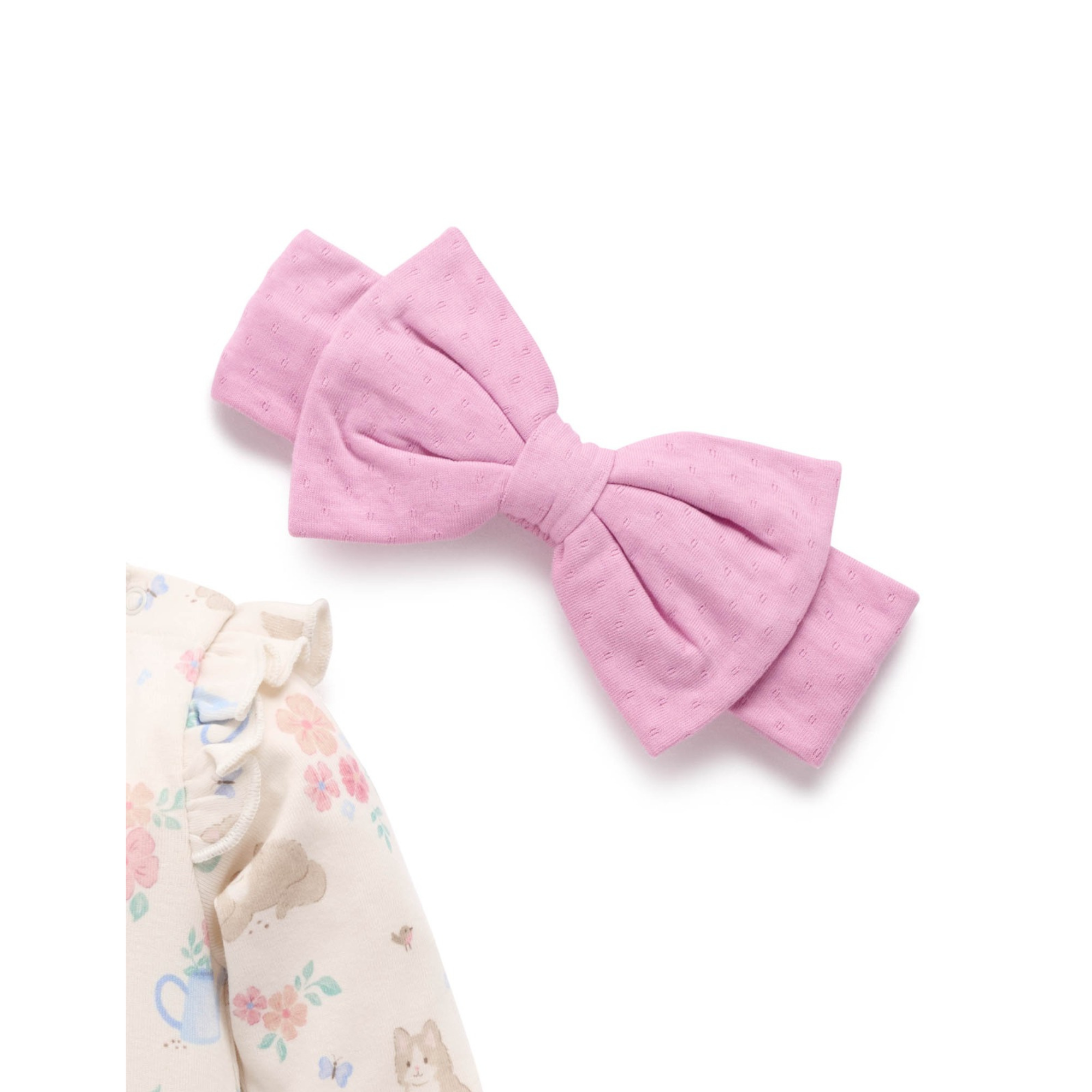 Purebaby 3 Piece Gift Set - Garden Kitten Print