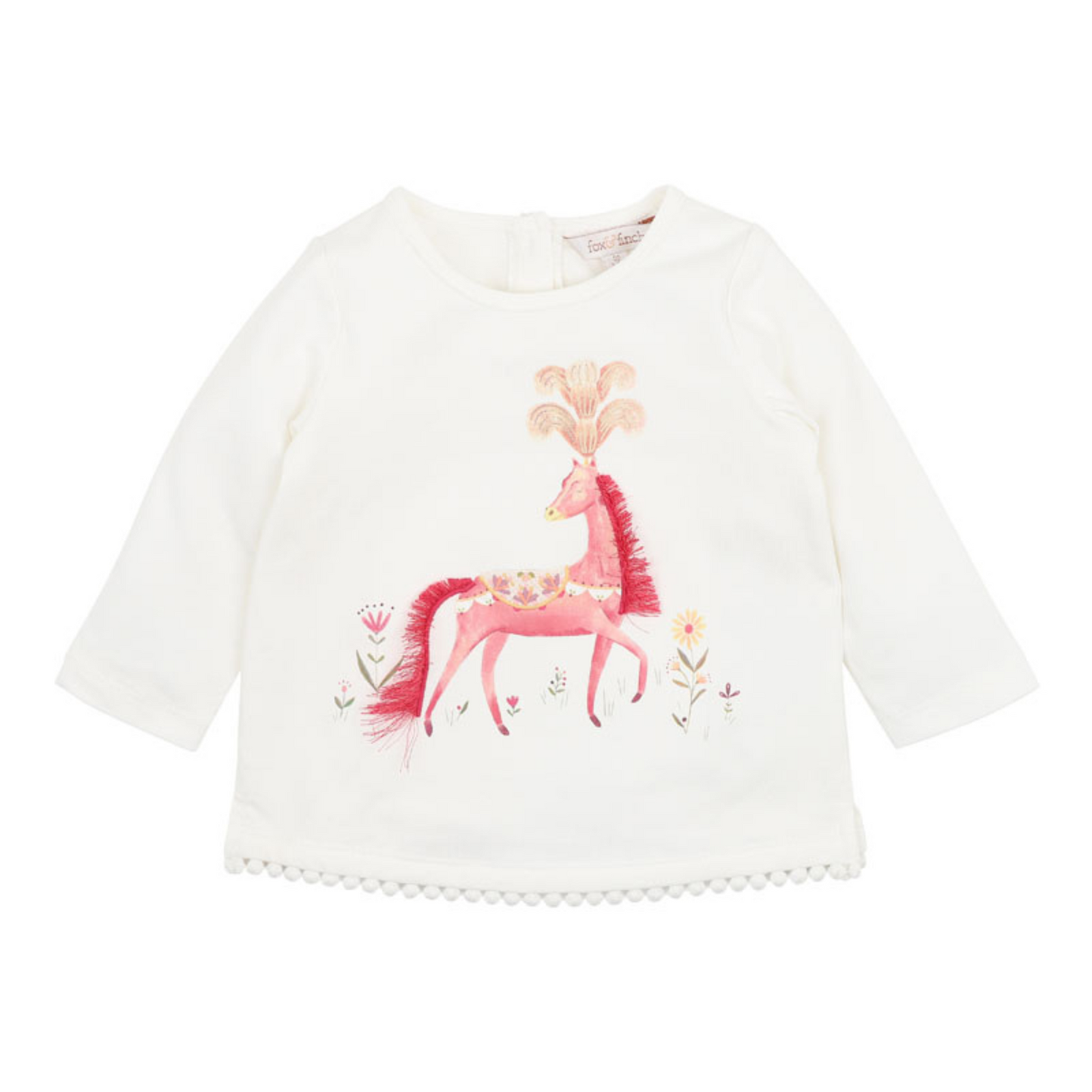 Fox & Finch Wild Horses Tee - Light Cream