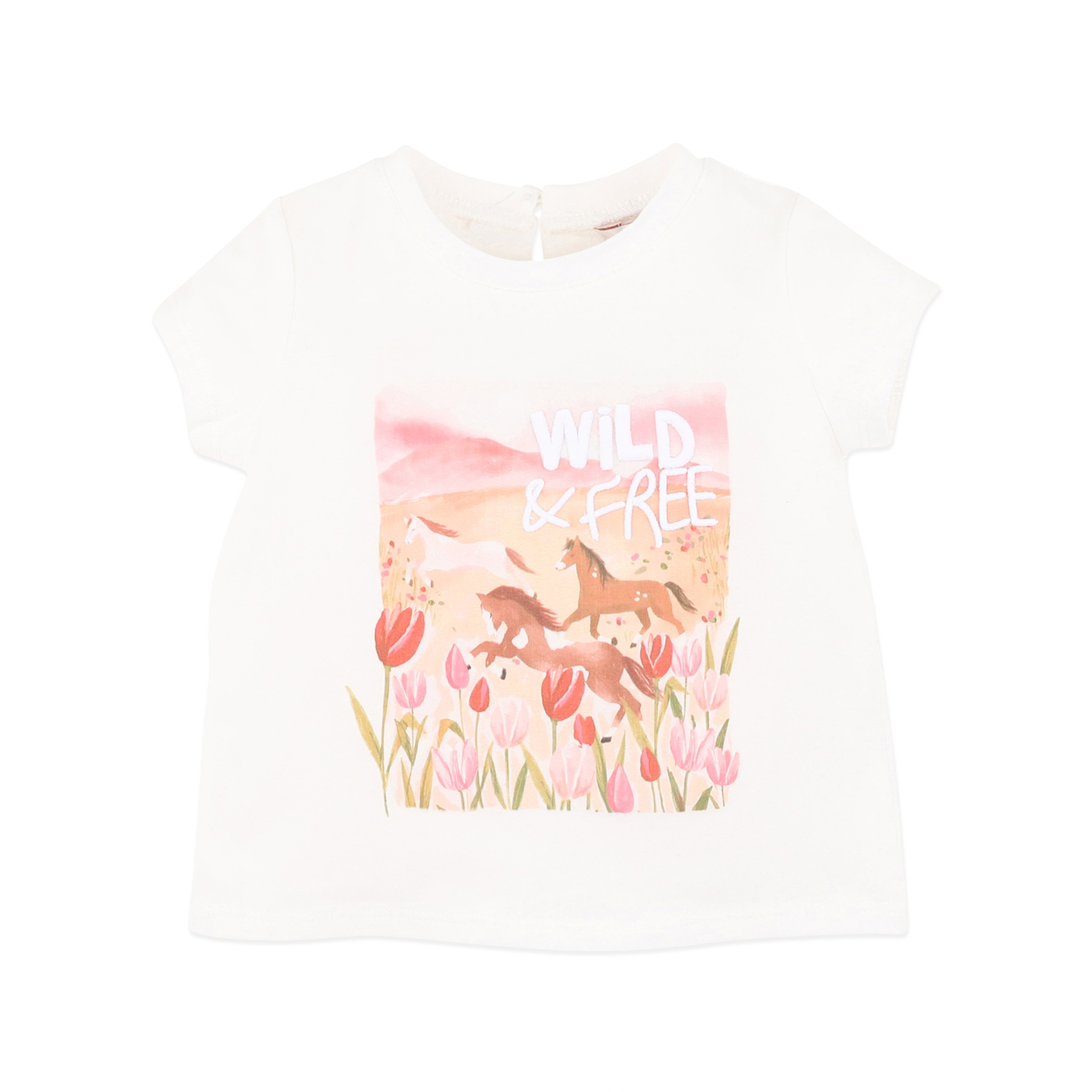 Fox &amp; Finch Sundae Organic Wild &amp; Free Tee - White