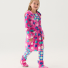 Hatley Daisy Fuzzy Fleece Robe - Phlox Pink