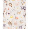 Purebaby Thick Zip Growsuit - Farm Friends Print