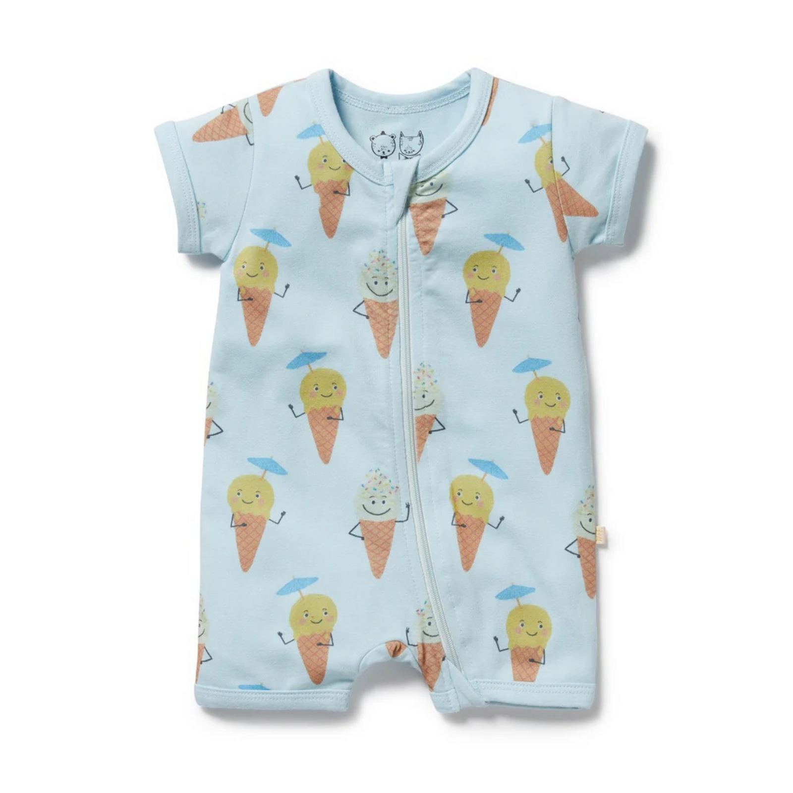 Wilson & Frenchy Frosty Friends Organic Boyleg Zipsuit - Frosty Friends