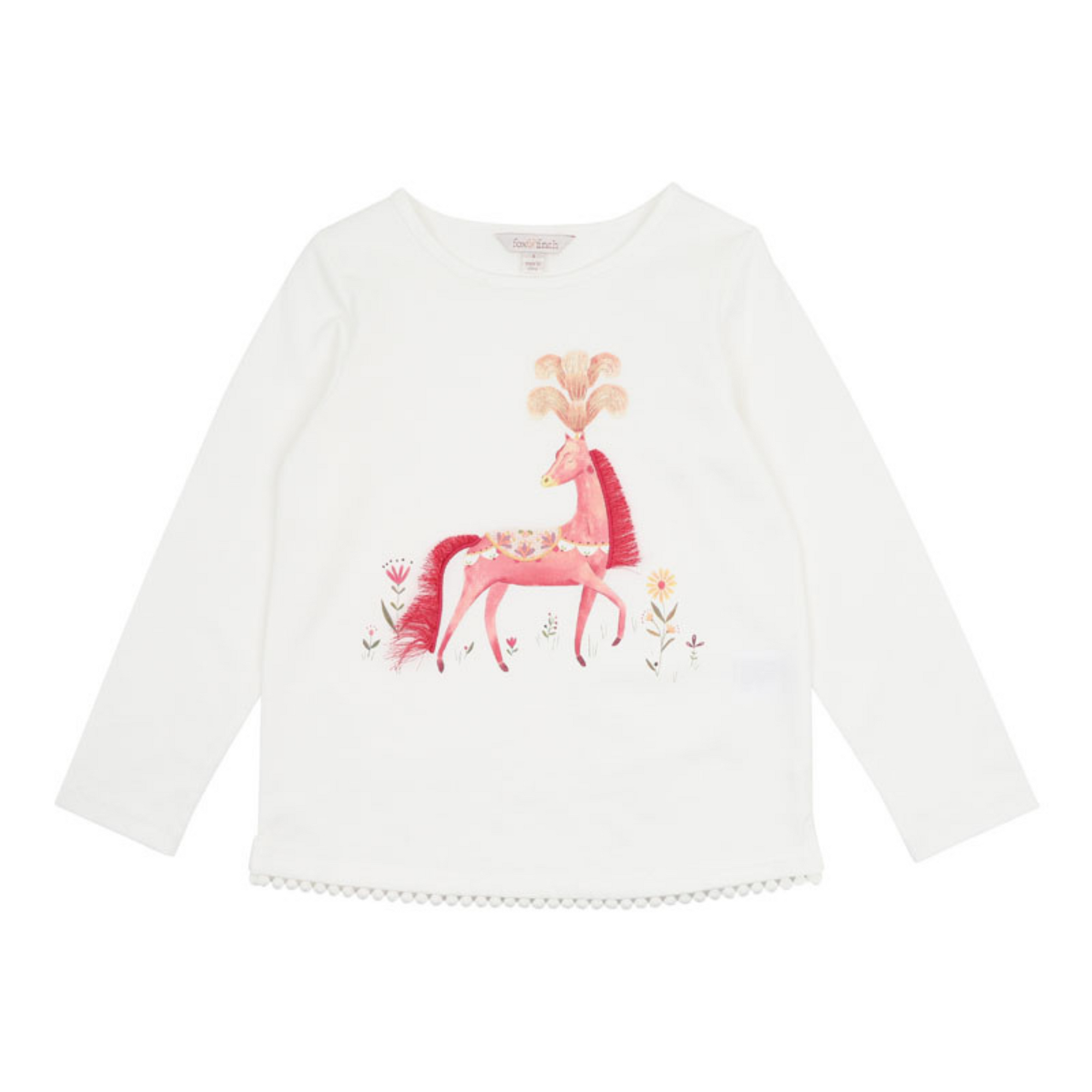 Fox &amp; Finch Wild Horses Tee - Light Cream