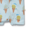 Wilson &amp; Frenchy Frosty Friends Organic Boyleg Zipsuit - Frosty Friends