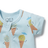 Wilson &amp; Frenchy Frosty Friends Organic Boyleg Zipsuit - Frosty Friends