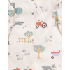 Purebaby Thick Zip Growsuit - Hearding Sheep Print