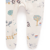 Purebaby Thick Zip Growsuit - Hearding Sheep Print