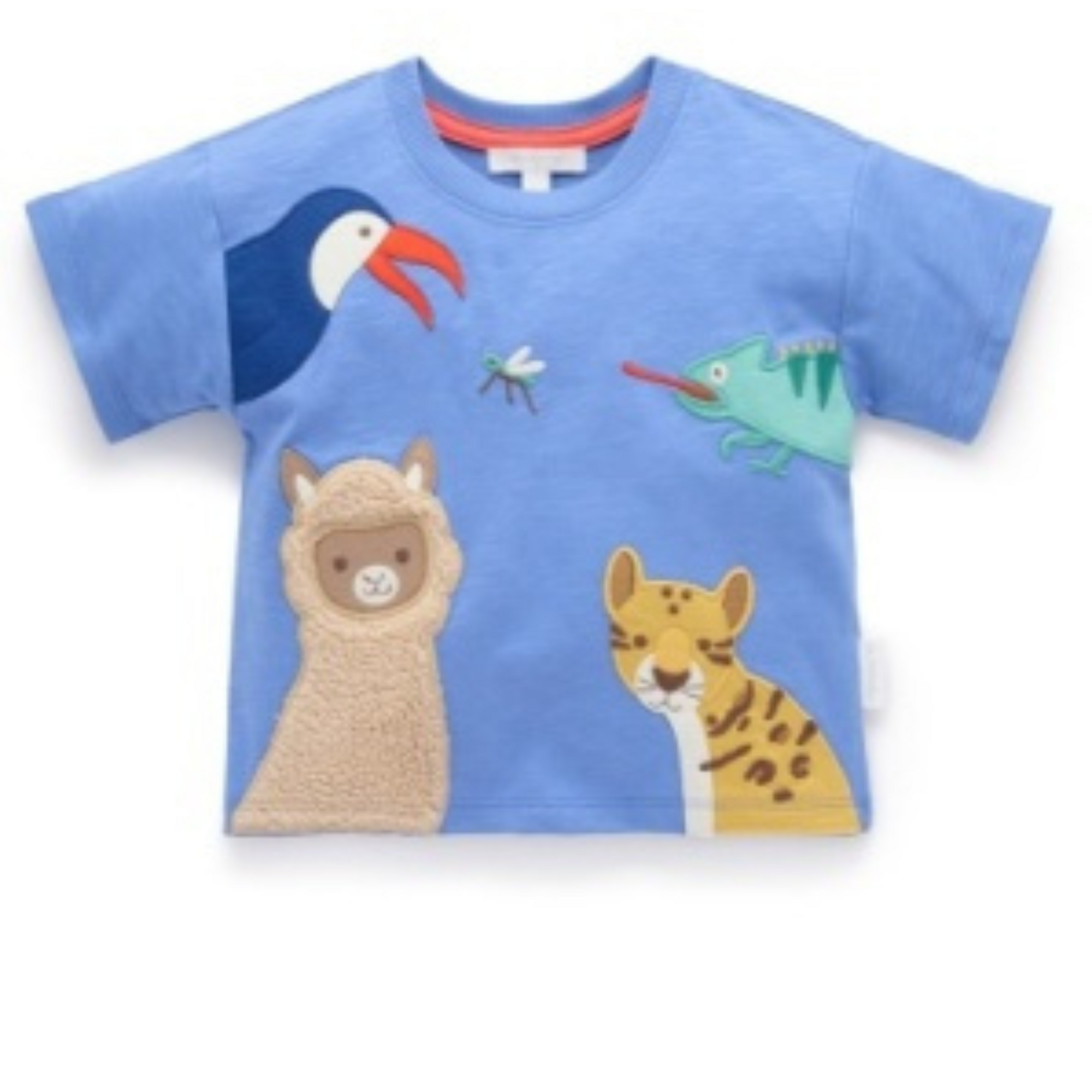 Purebaby Hola Relaxed Tee - Pacific