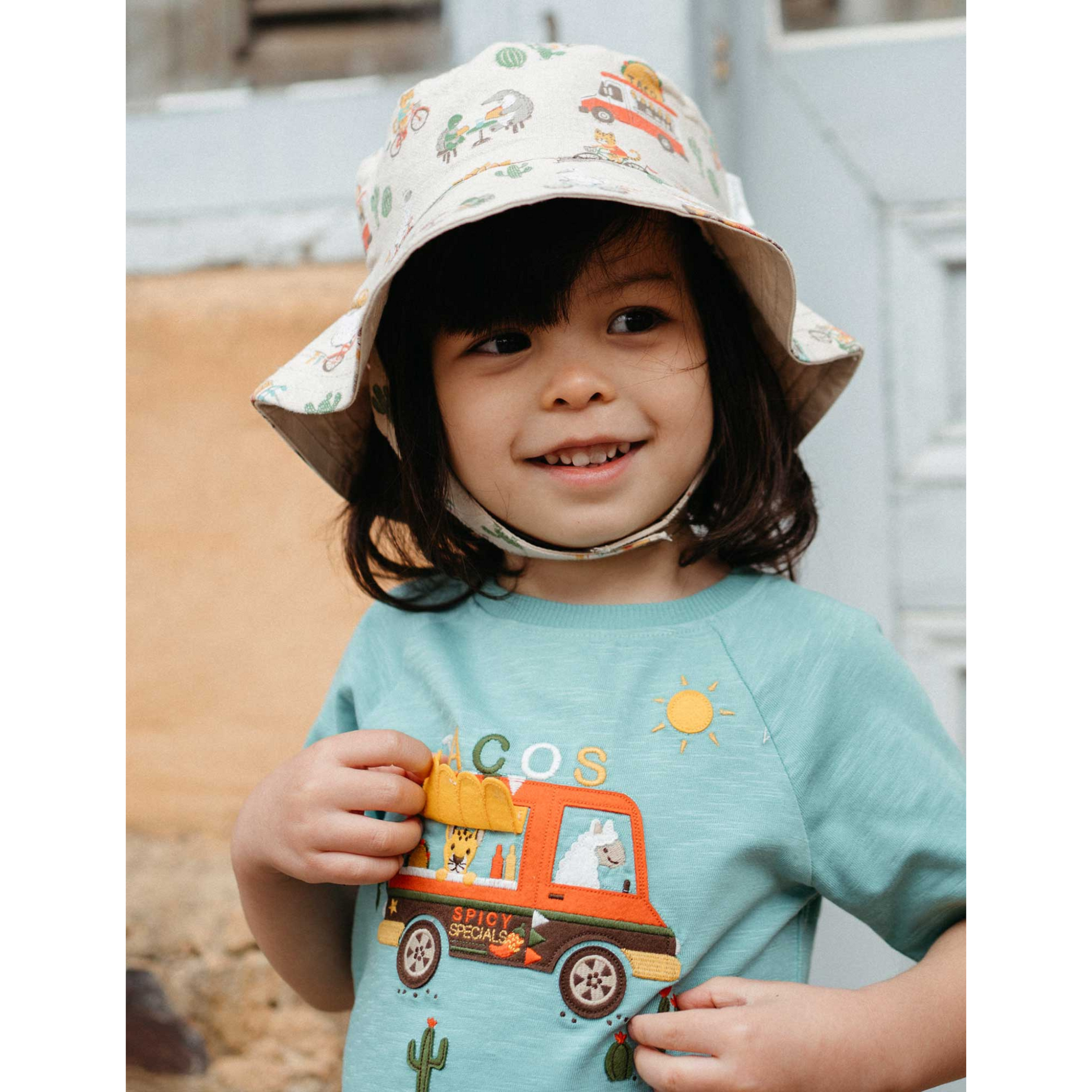 Purebaby Taco Truck Relaxed Tee - Iguana