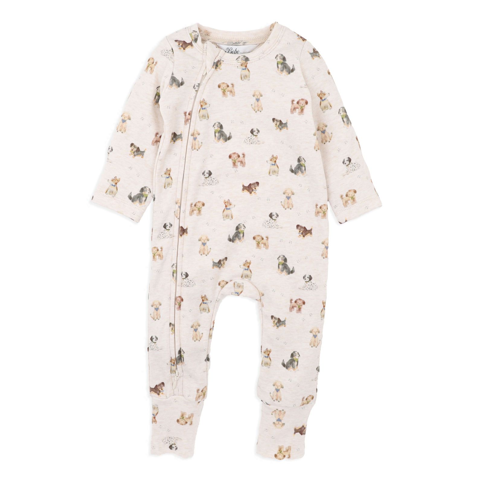 Bebe Otto Organic Ls Zipsuit - Otto Print