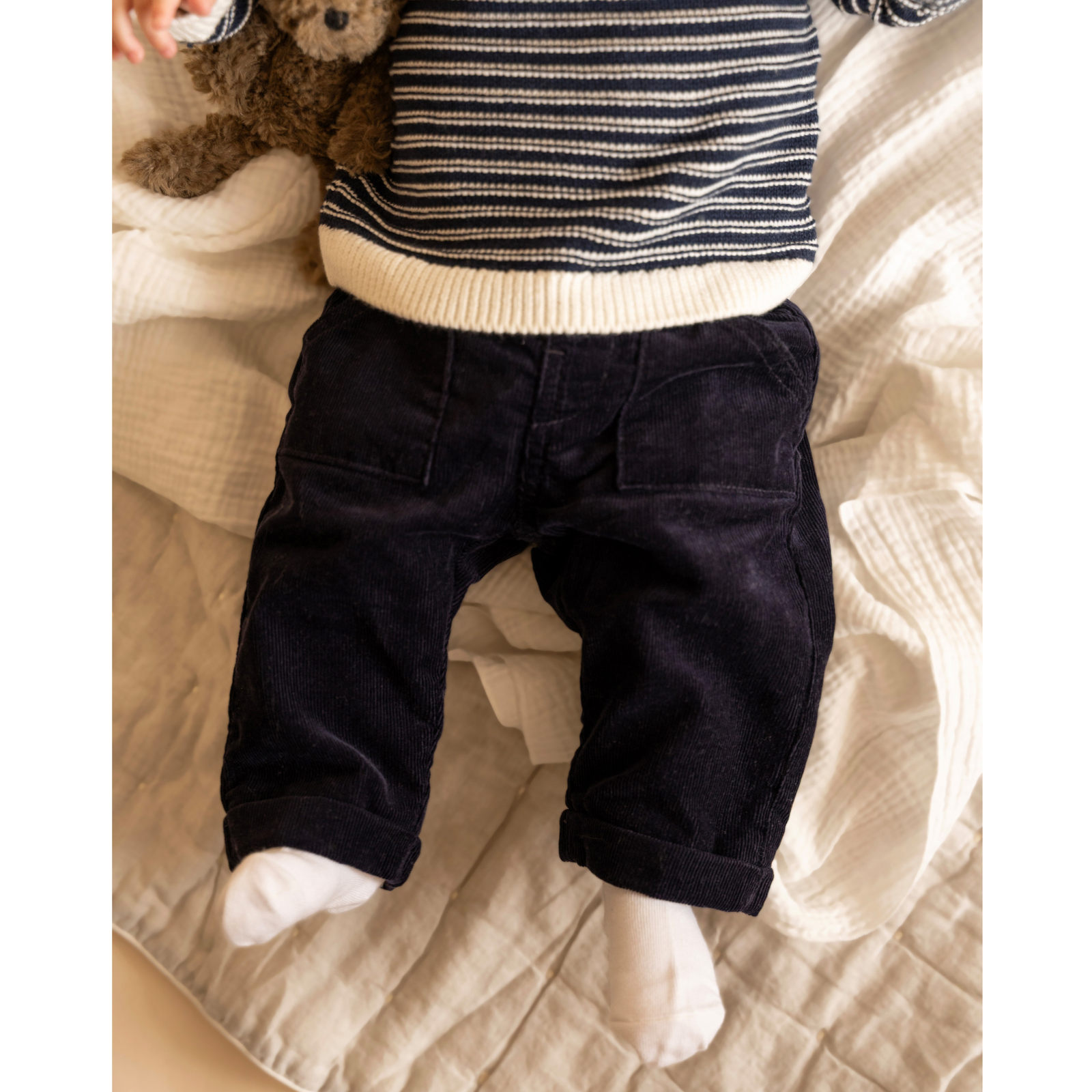 Bebe Jake navy pull on pants - Navy