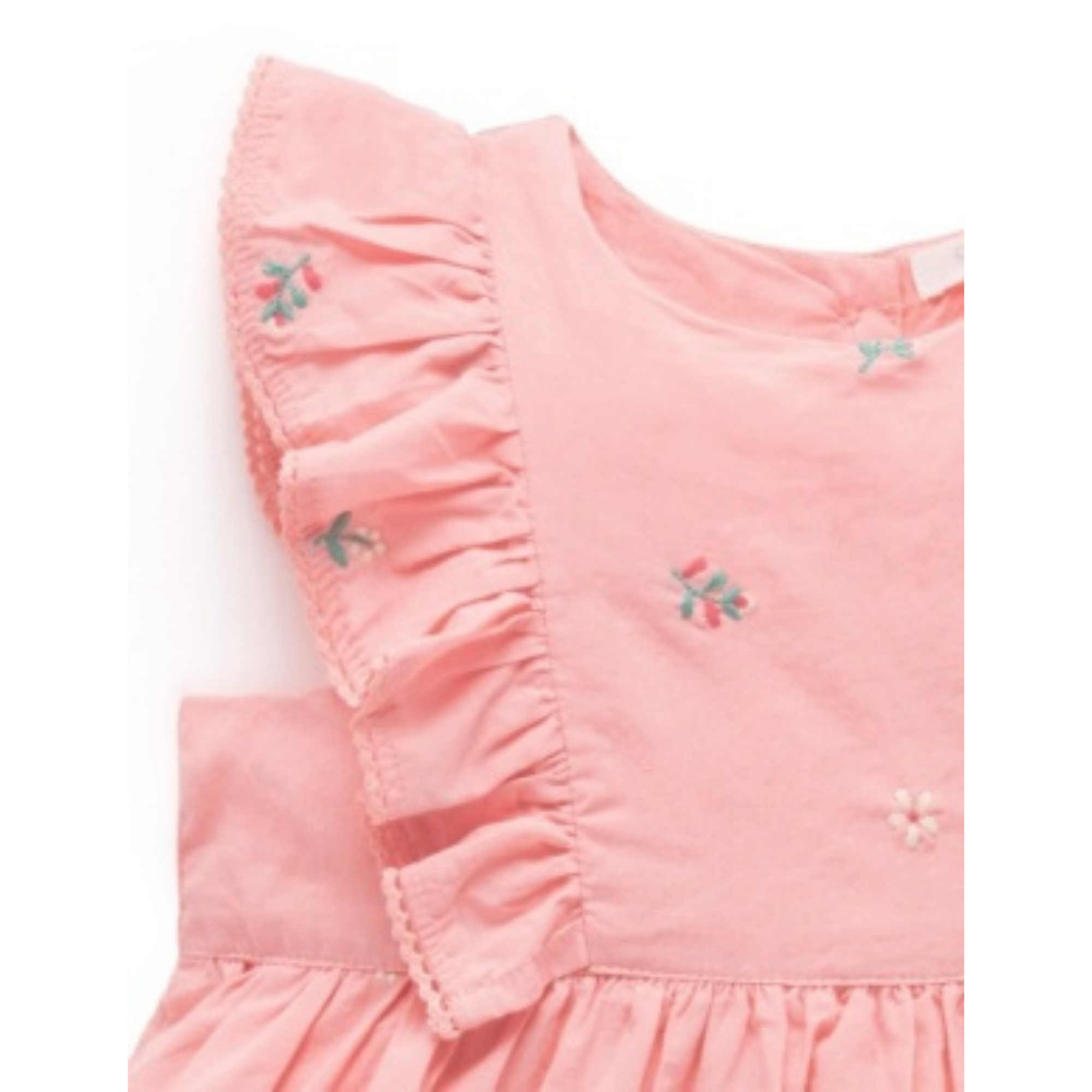 Purebaby Broderie Dress - Swallow Broderie