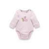 Purebaby Applique Bodysuit - Primrose Melange