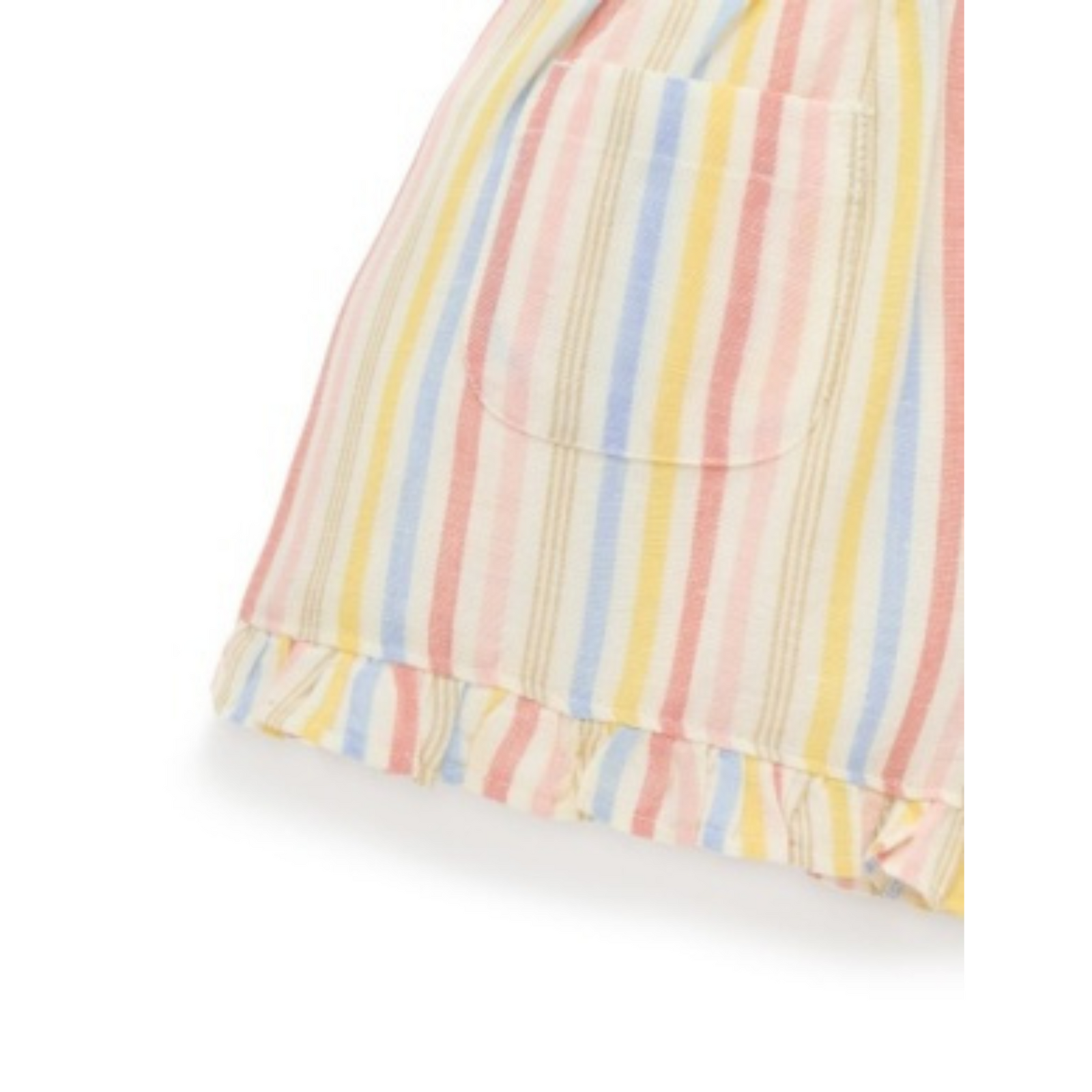 Purebaby Linen Blend Shorts - Fiesta Stripe