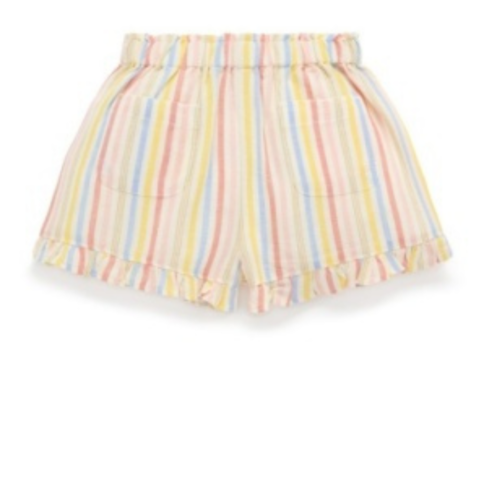 Purebaby Linen Blend Shorts - Fiesta Stripe