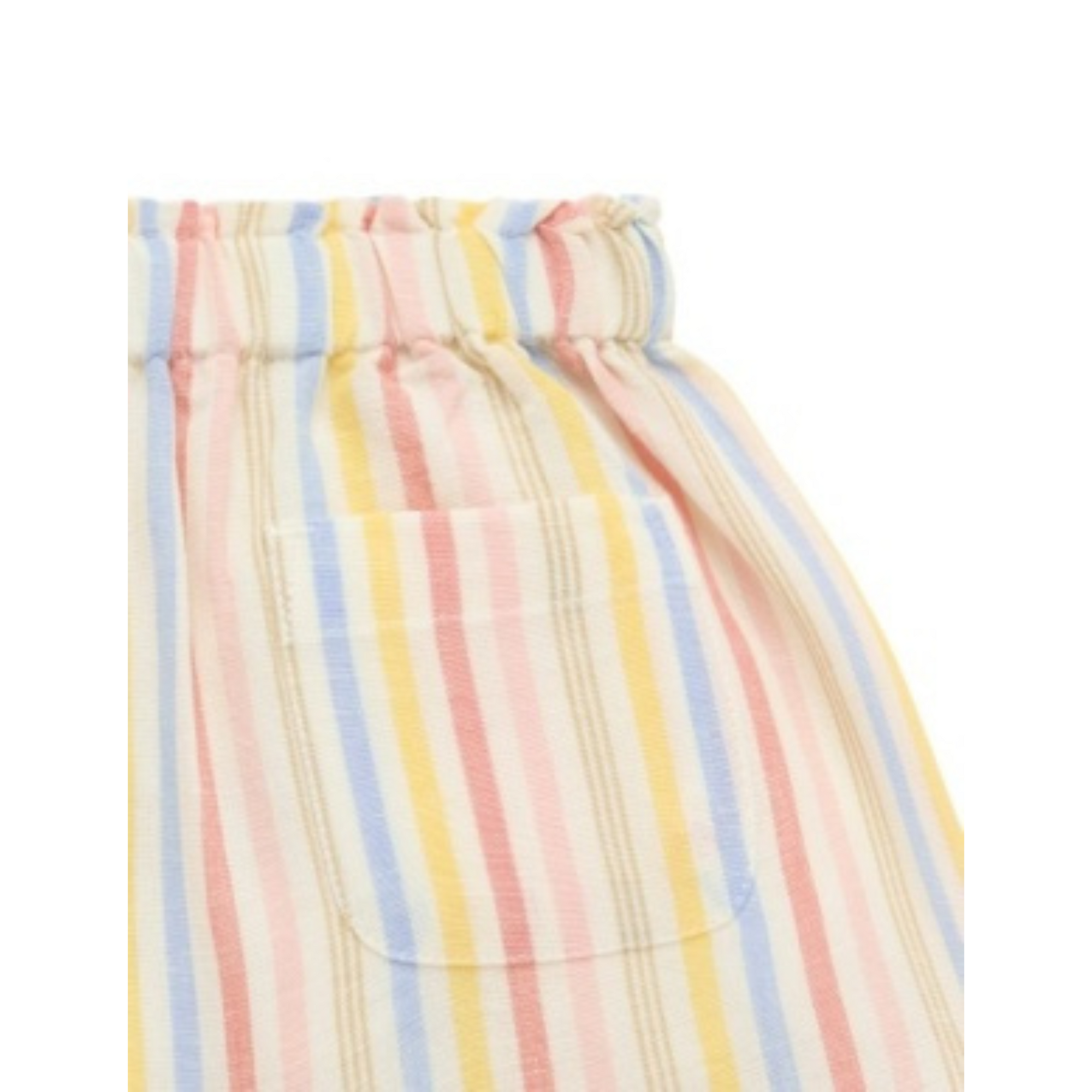 Purebaby Linen Blend Shorts - Fiesta Stripe