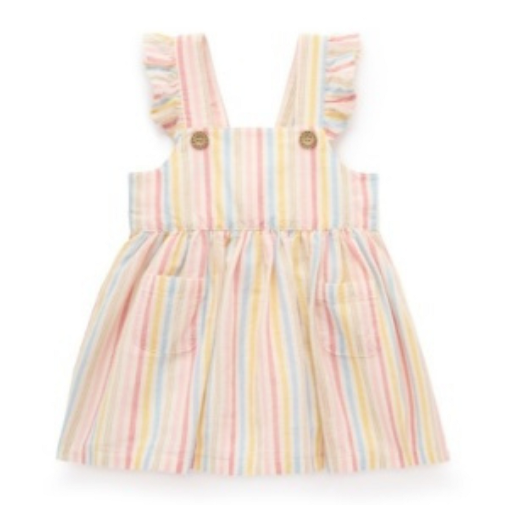 Purebaby Linen Blend Pinnie - Fiesta Stripe