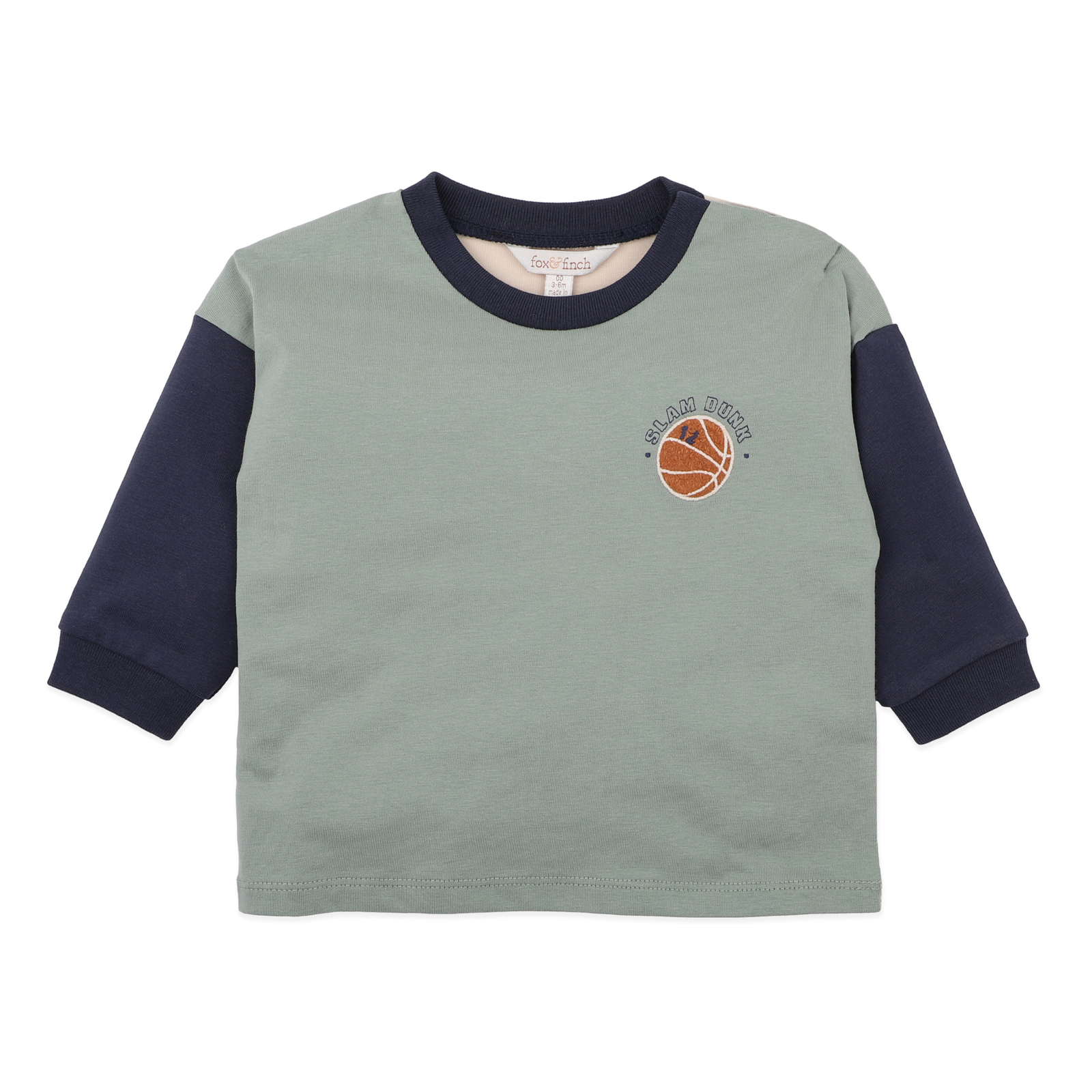 Fox & Finch Wild Side Basketball Long Sleeve Tee - Multi