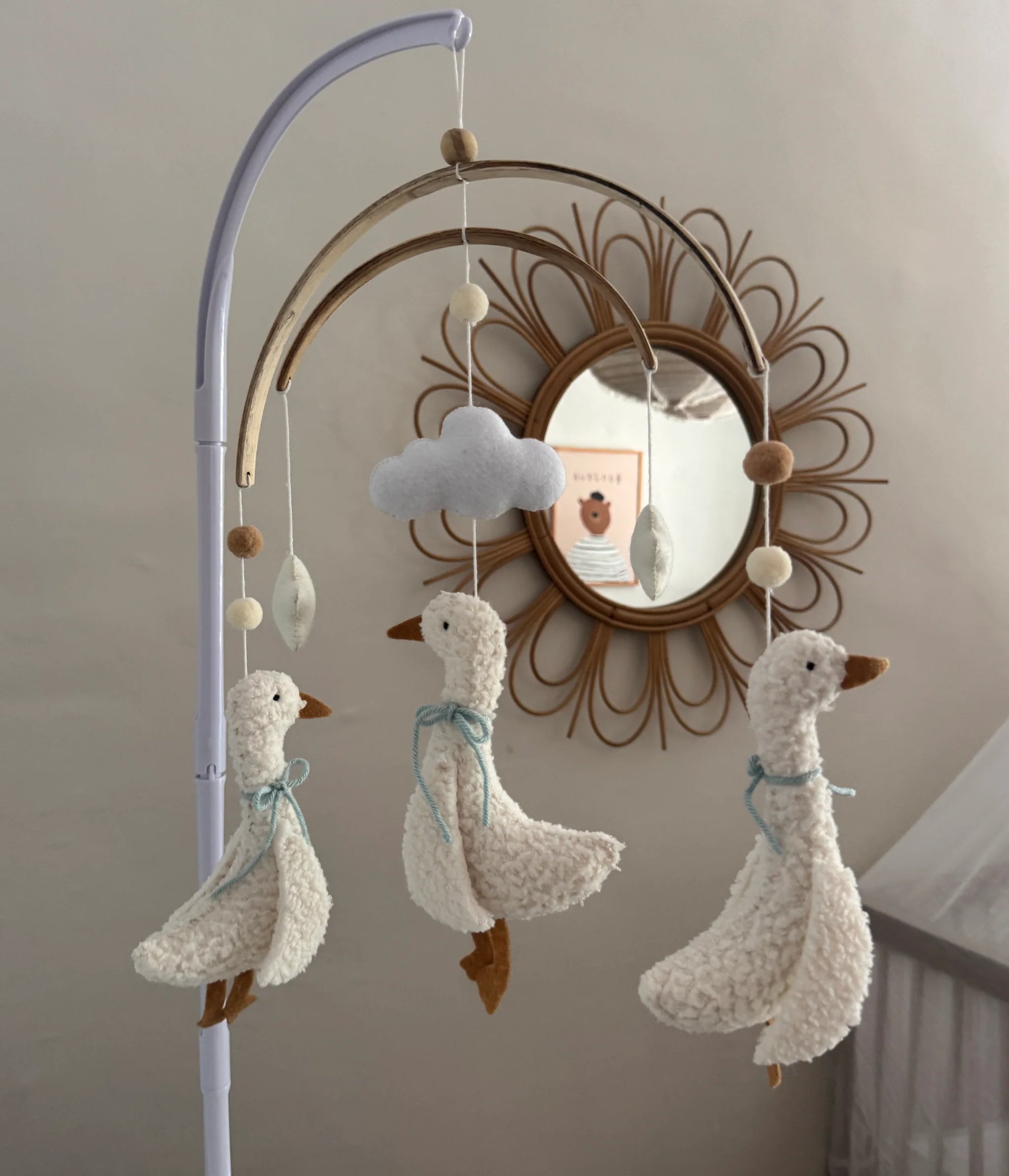 Baby Mobile - Three Little Ducks - Blue