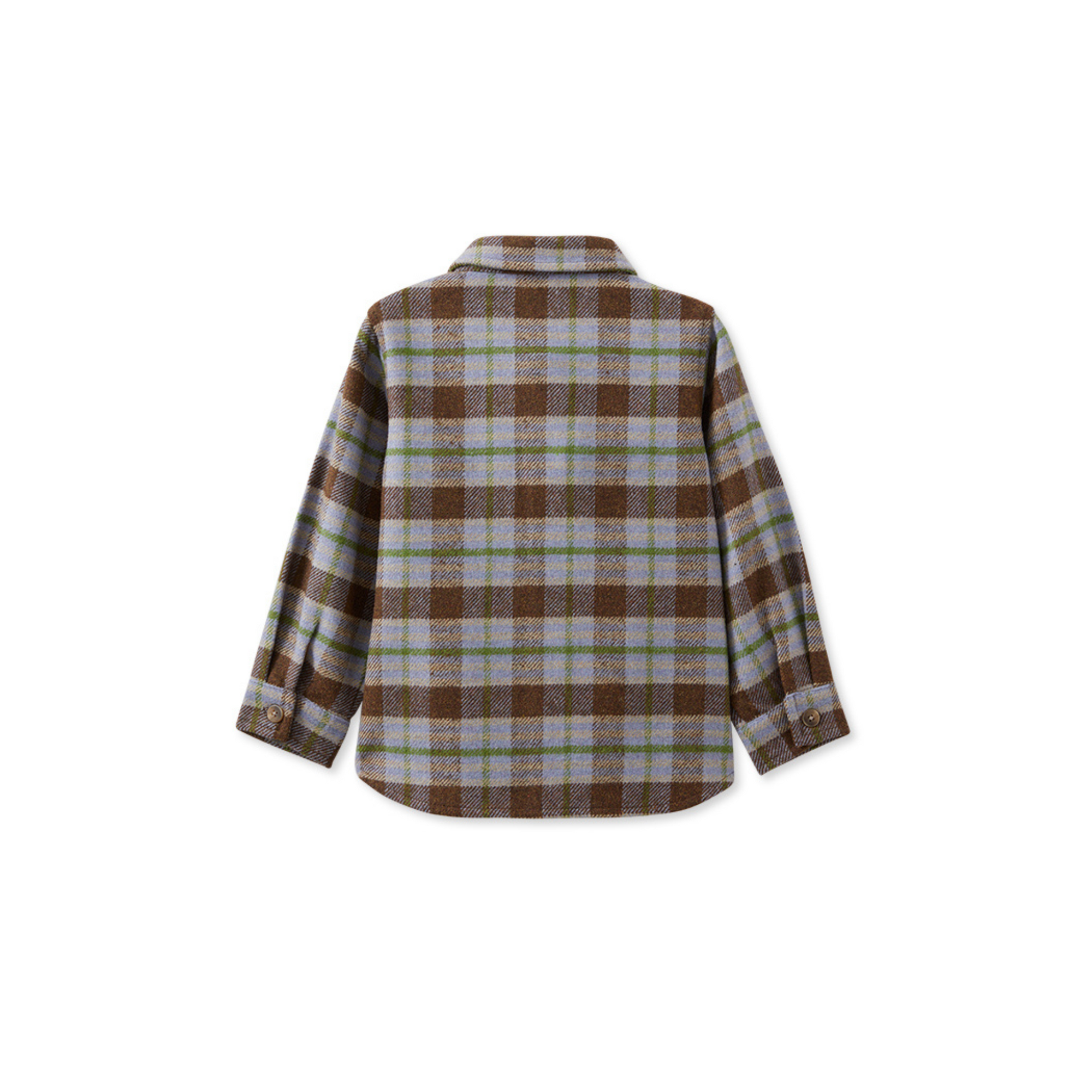 Milky Earth Check Overshirt
