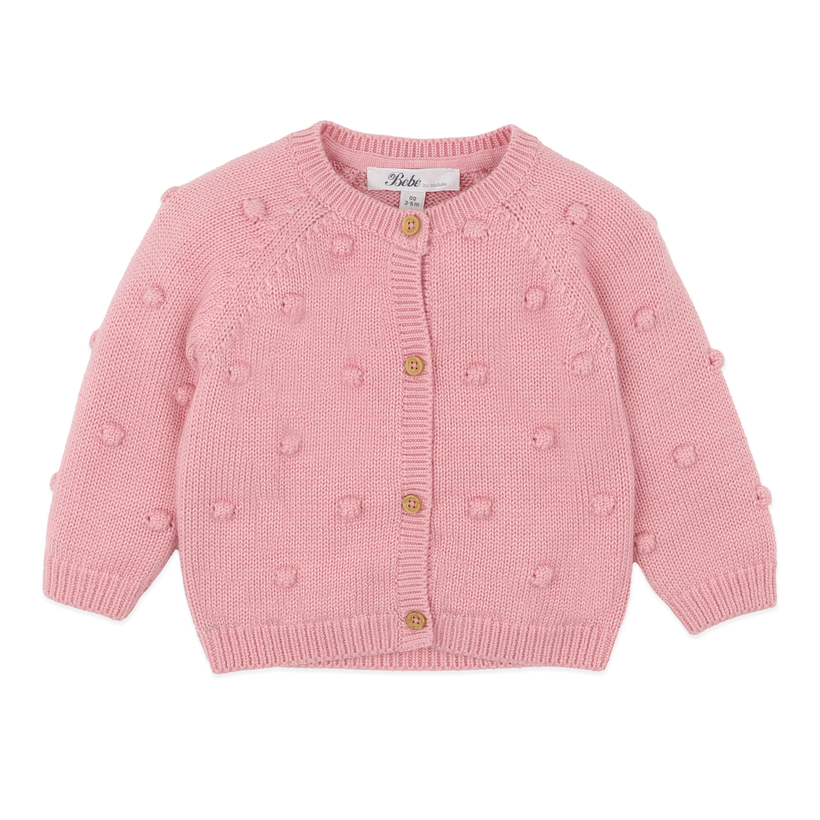Bebe Charlie bobble knitted cardigan - Blossom