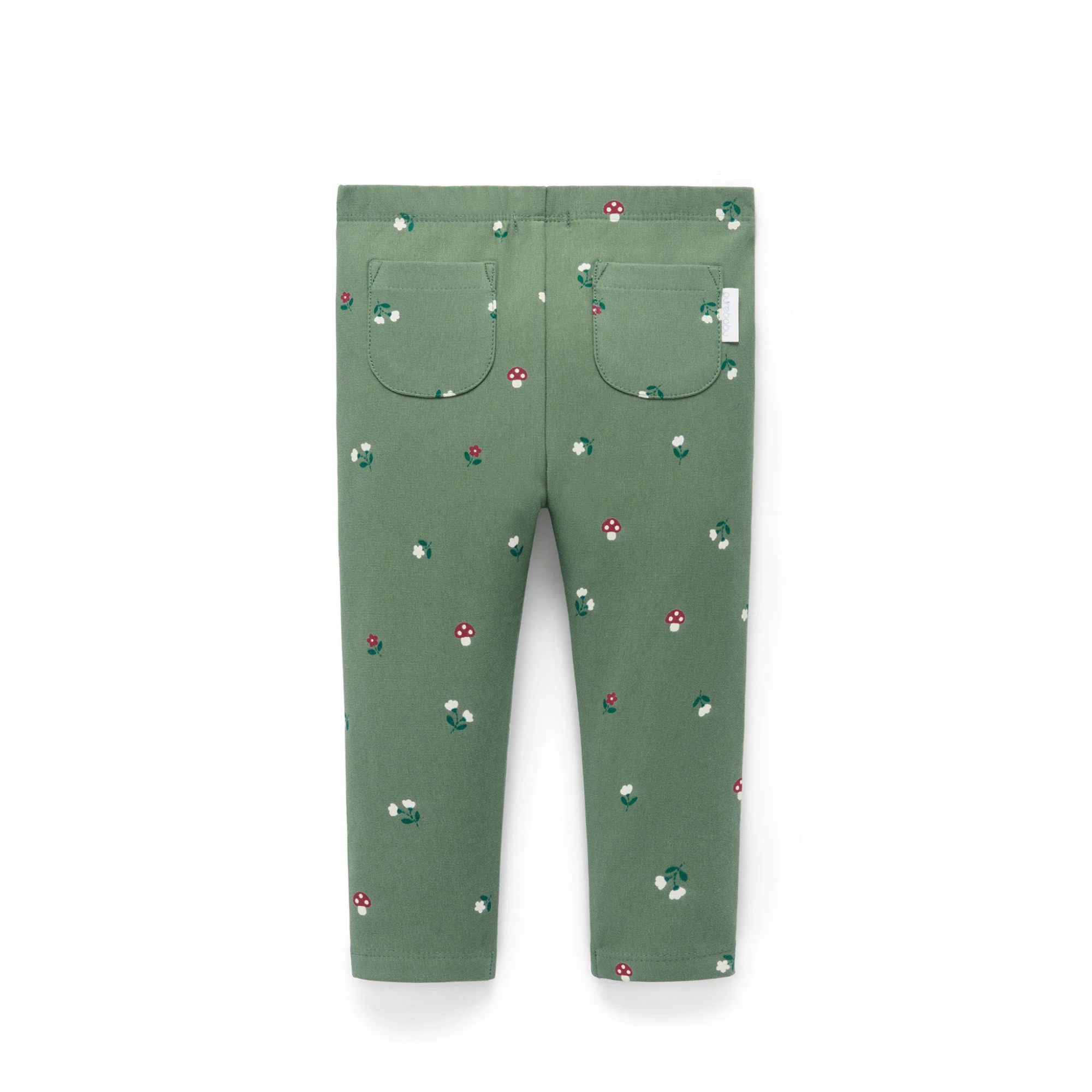 Purebaby Thick Leggings with Pockets - Glade Print