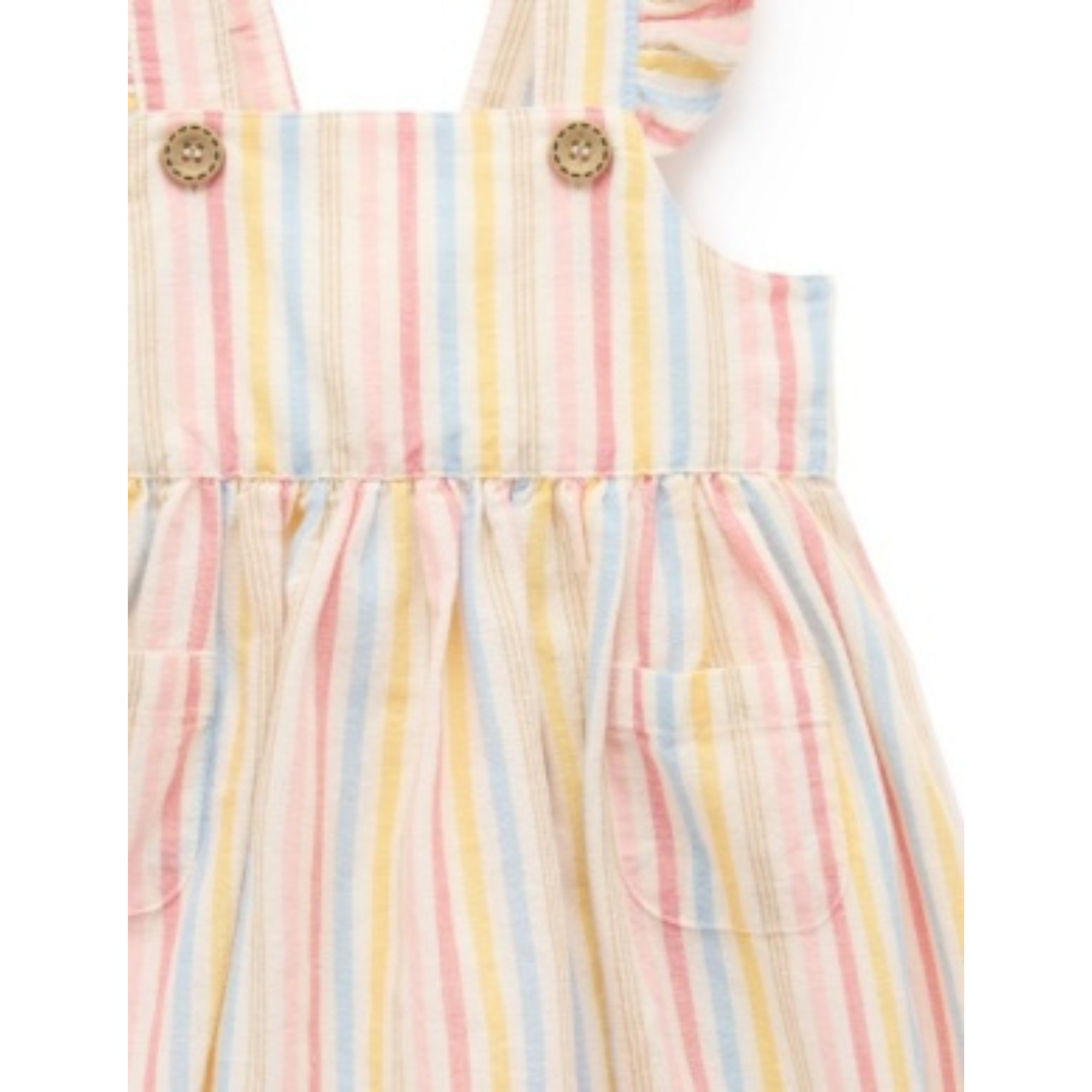 Purebaby Linen Blend Pinnie - Fiesta Stripe