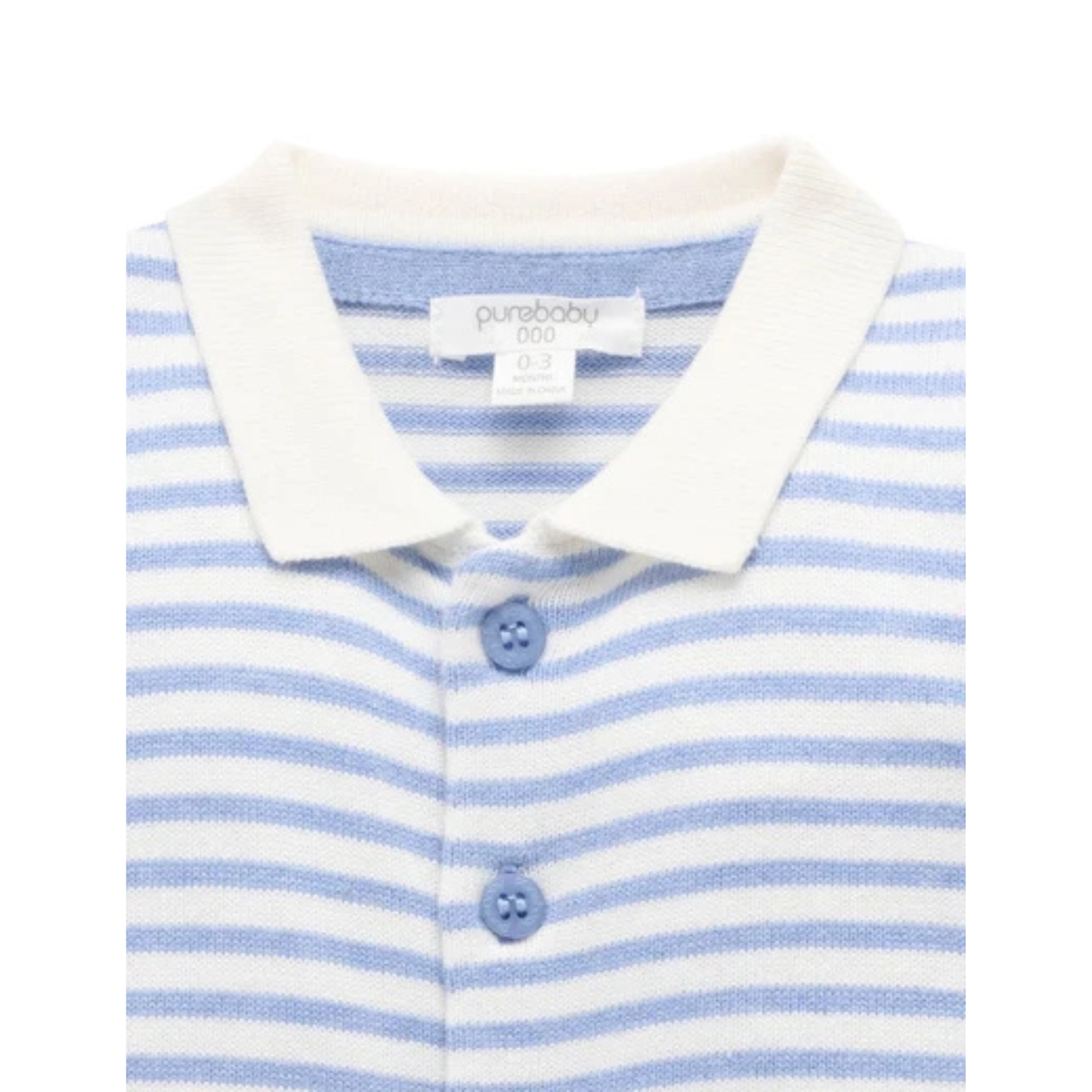 Purebaby Knitted Set - Blue Jay Melange