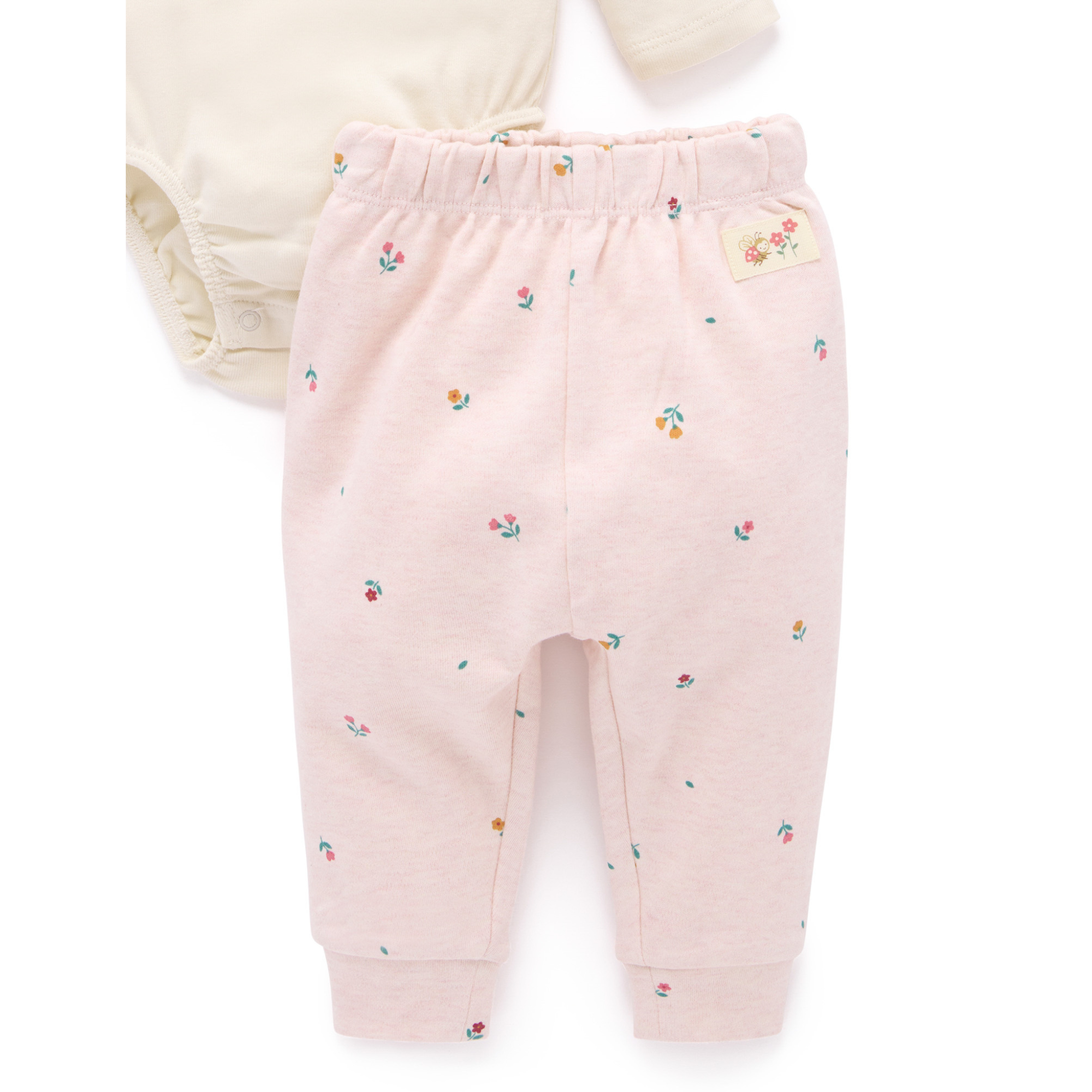 Purebaby 3 Piece Gift Set - Sweet Pea Print