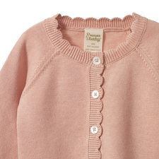 Nature Baby Liliette Cardigan - Rose Dust