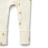 Wilson &amp; Frenchy Piney Pals Organic Pointelle Zipsuit with Feet - Piney Pals