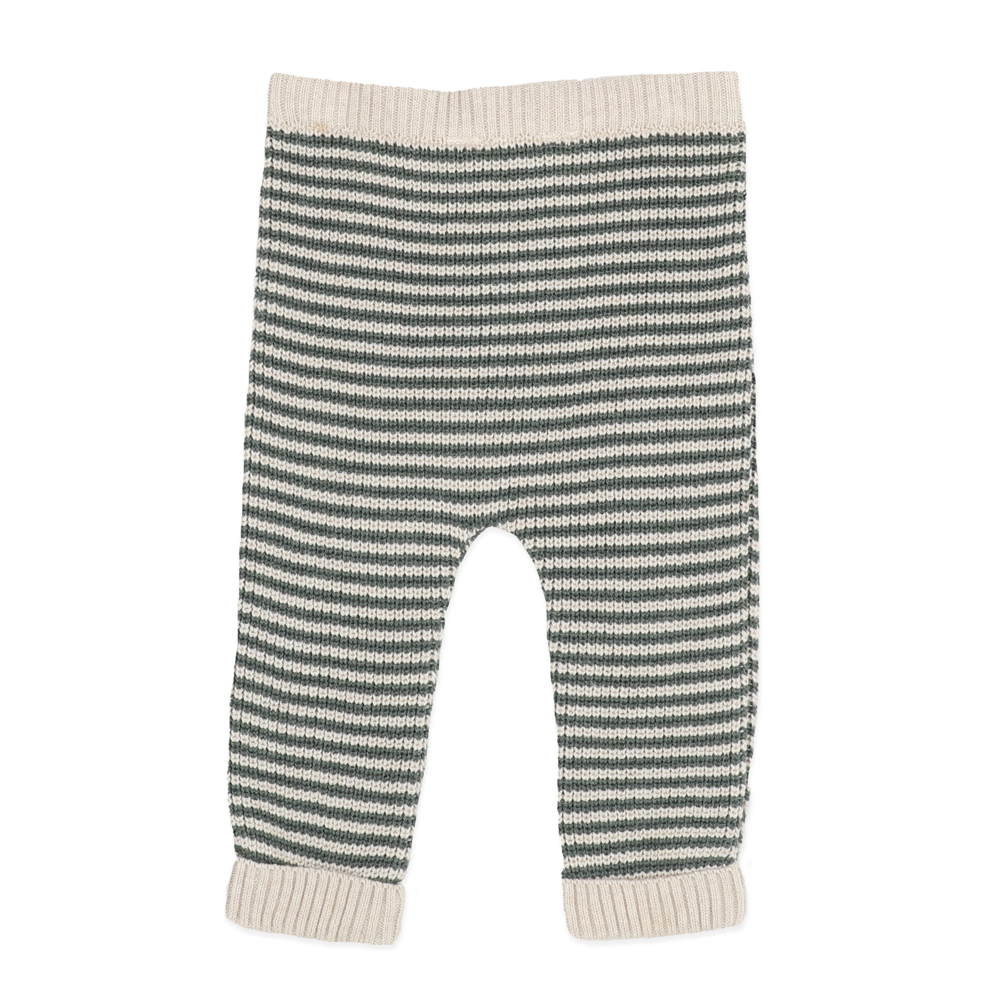Bebe Otto Stripe Organic Knitted Leggings - Stripe
