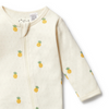 Wilson &amp; Frenchy Piney Pals Organic Pointelle Zipsuit with Feet - Piney Pals