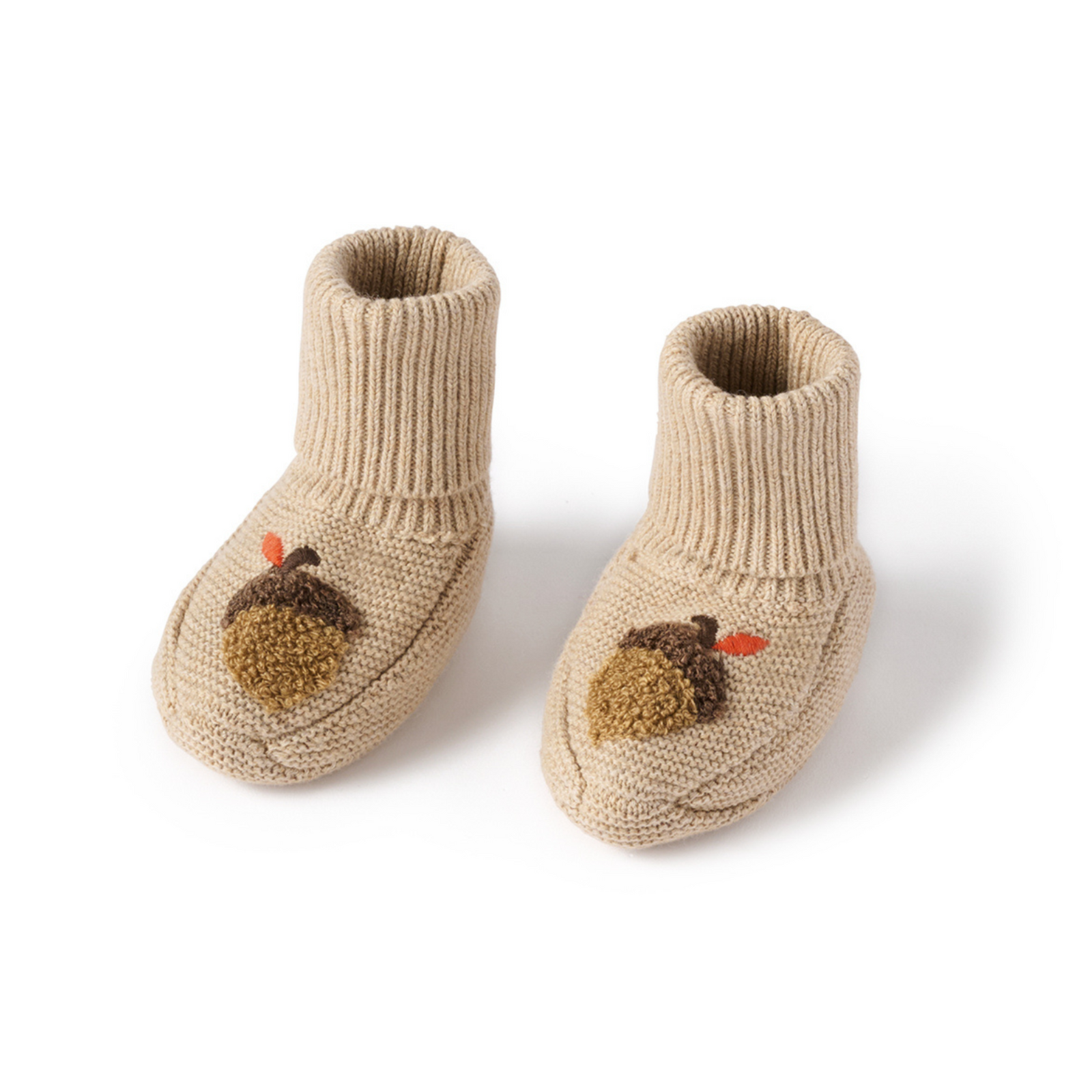 Purebaby Magical Forest Knitted Booties - Mushroom Melange