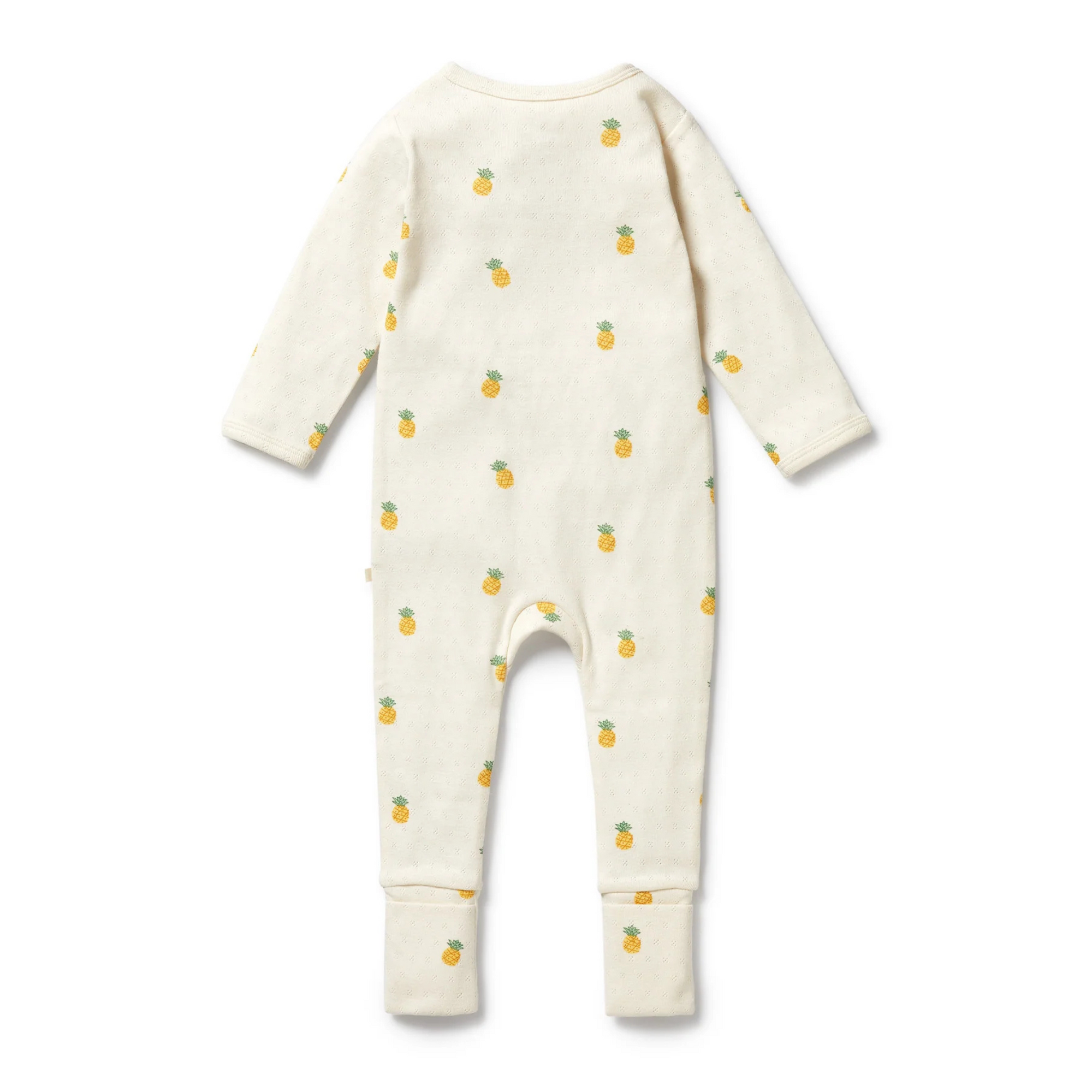Wilson &amp; Frenchy Piney Pals Organic Pointelle Zipsuit with Feet - Piney Pals