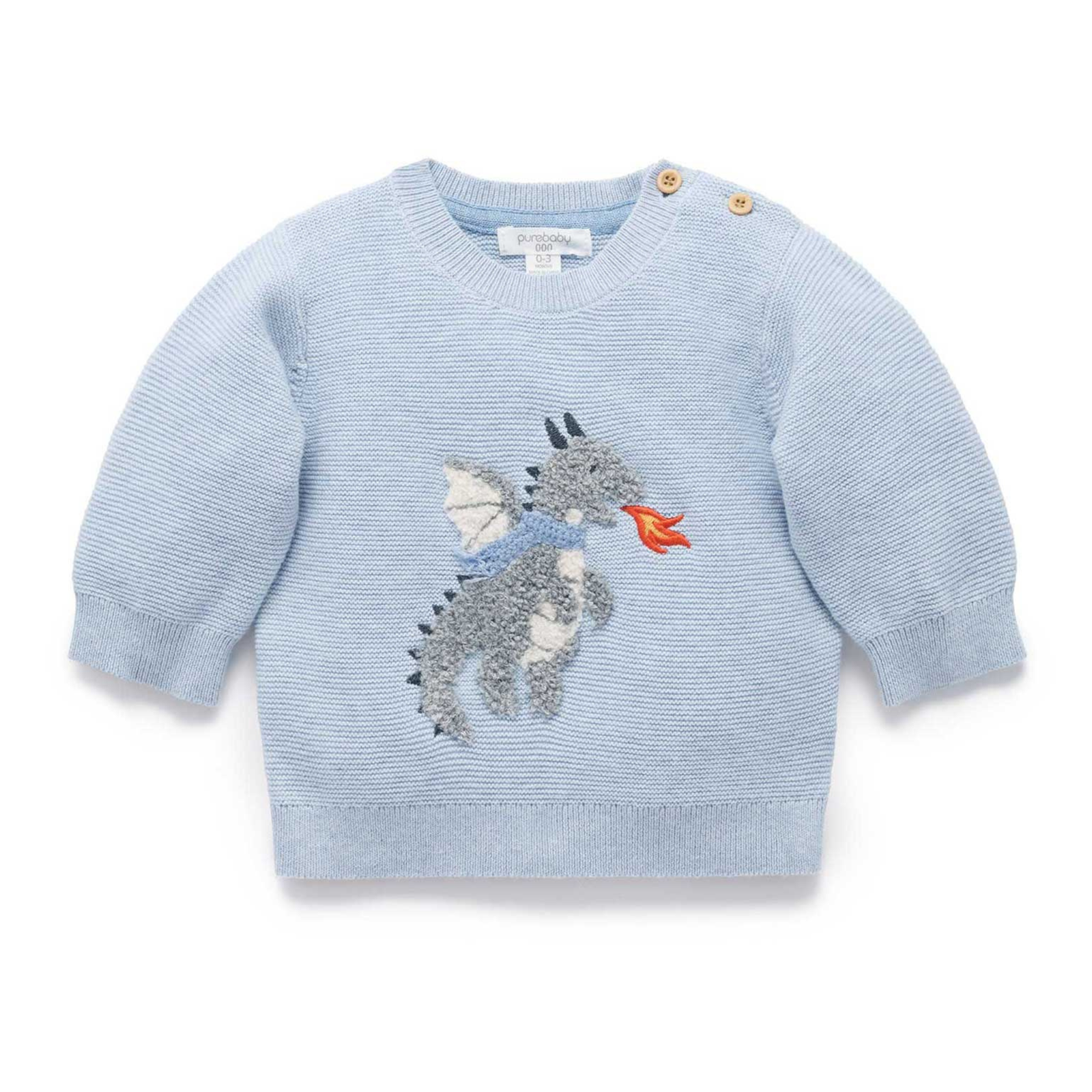 Purebaby Magical Forest Jumper - Ice Melange