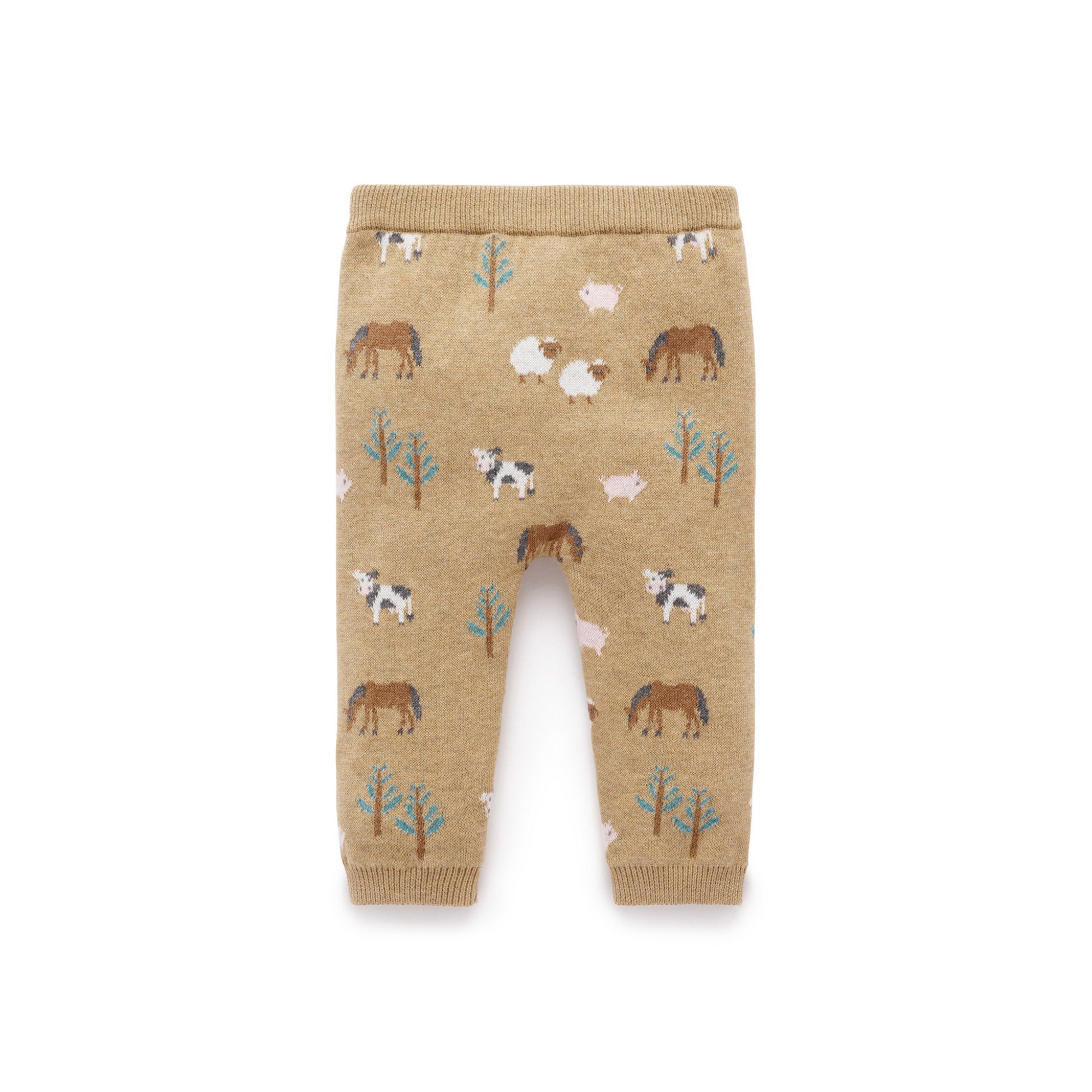 Purebaby On The Farm Leggings - Farm Jacquard