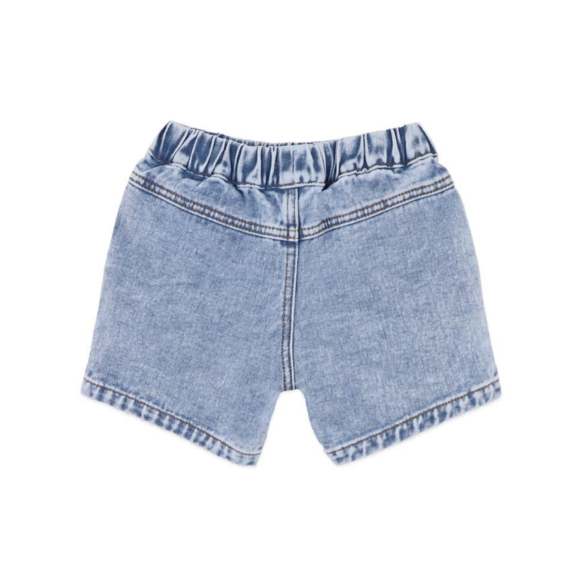 Fox &amp; Finch Boys Acid Wash Denim Shorts - Light Denim