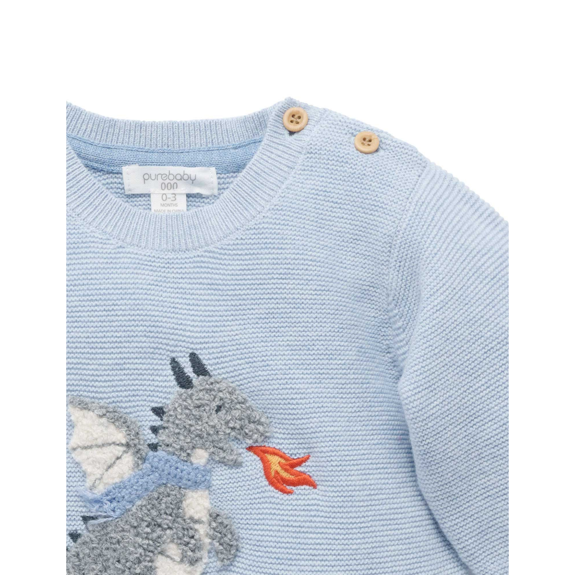 Purebaby Magical Forest Jumper - Ice Melange