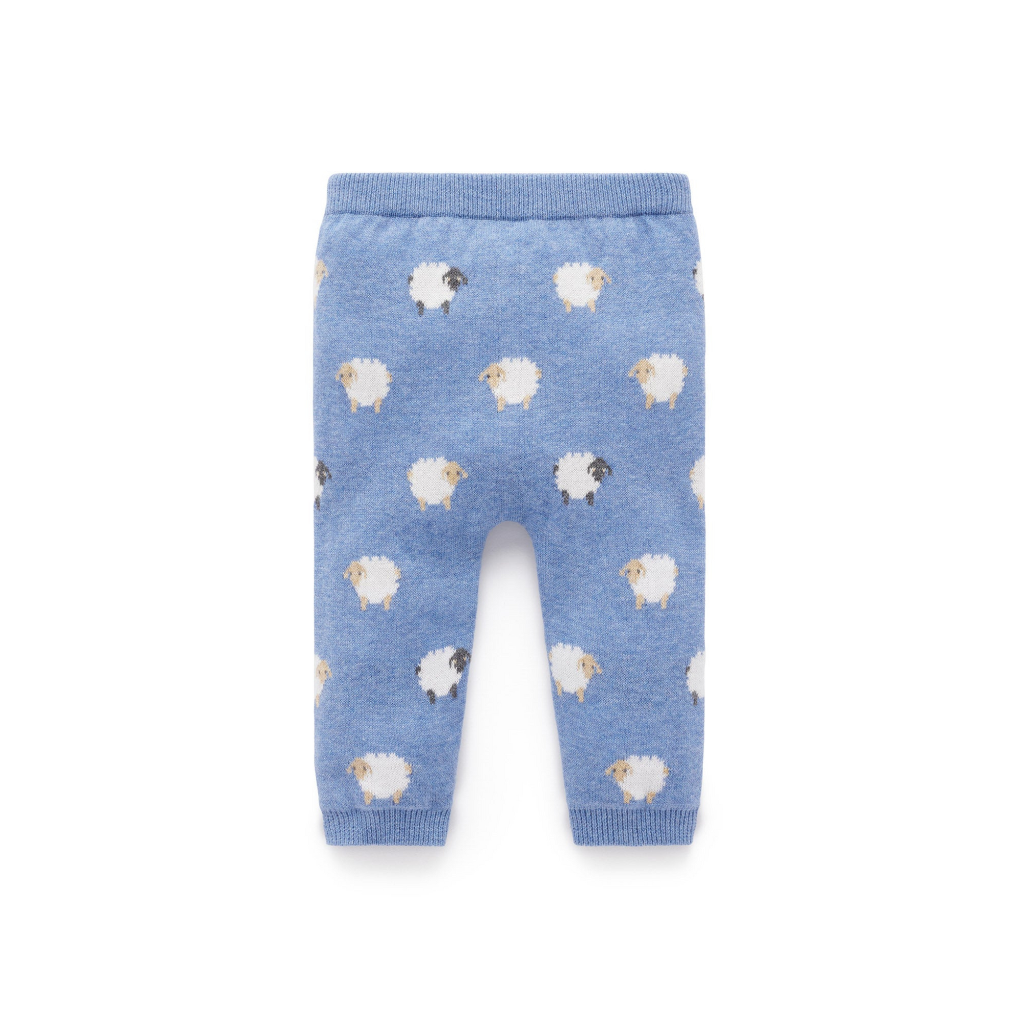 Purebaby On The Farm Leggings - Sheep Jacquard