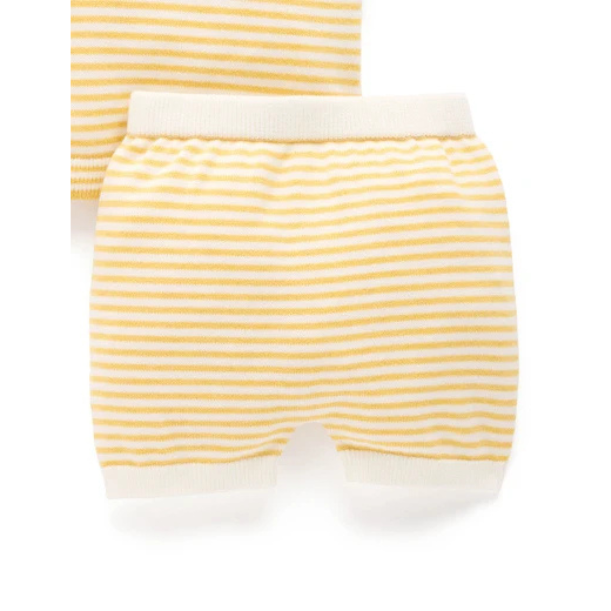 Purebaby Knitted Goose Set - Lemon Stripe